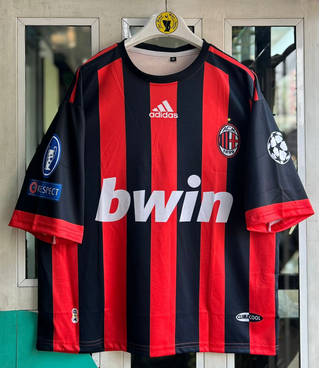 AC MILAN 2008-09 SEASON HOME KIT, FIVESLEEVE SUBLIMATION