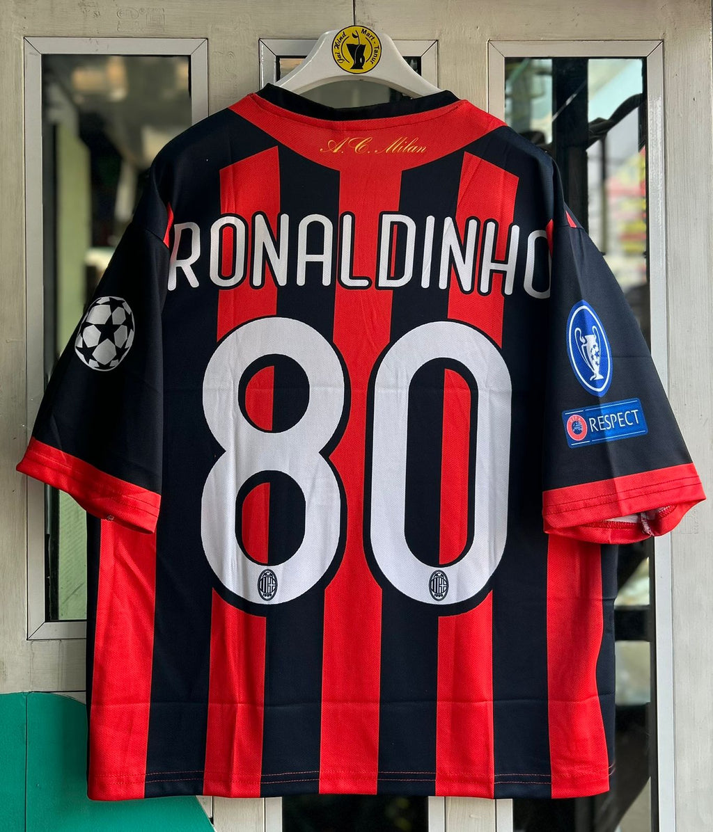 AC MILAN 2008-09 SEASON HOME KIT, FIVESLEEVE SUBLIMATION