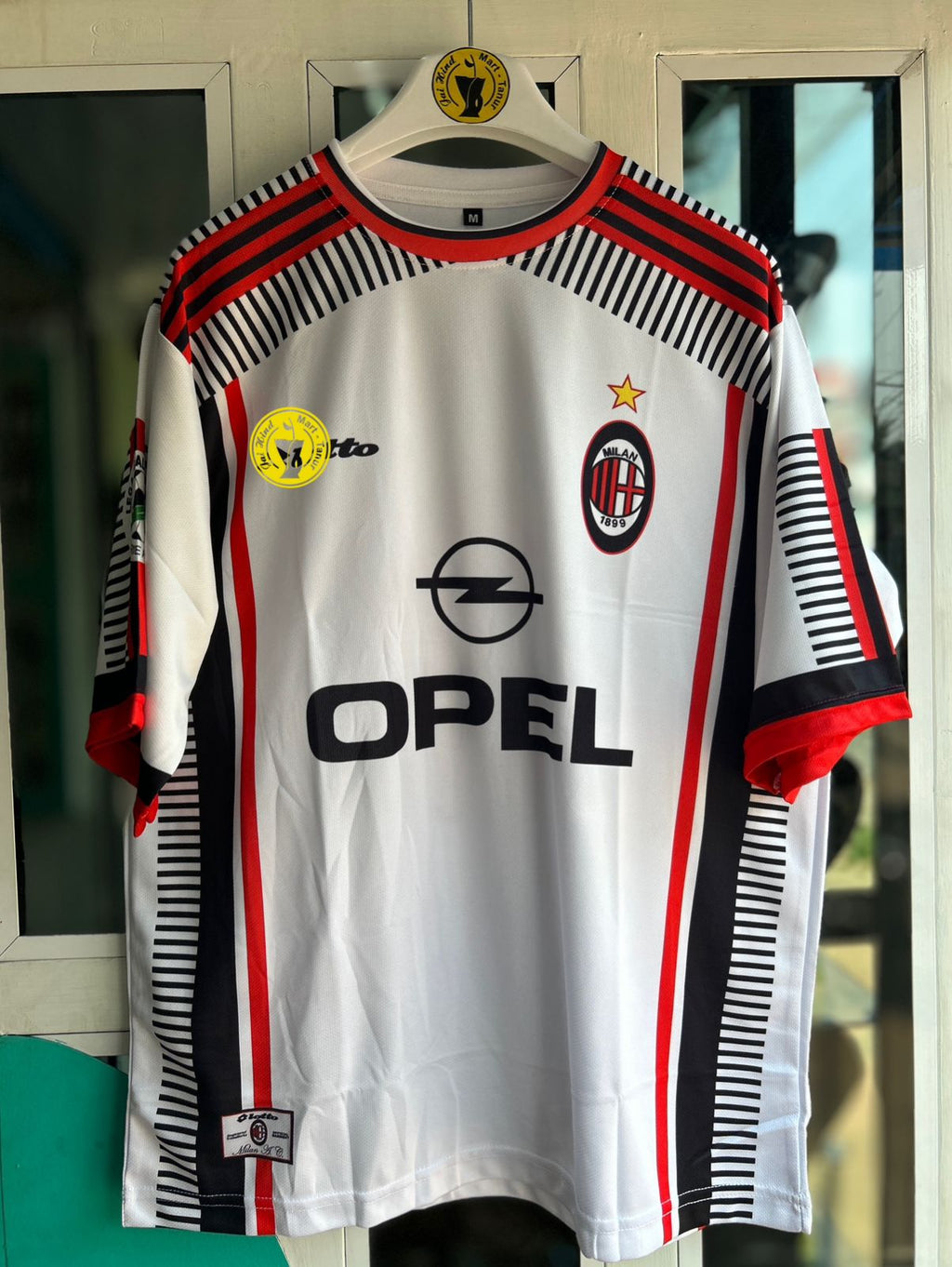 AC MILAN 1997-98 AWAY KIT, FIVESLEEVE SUBLIMATION