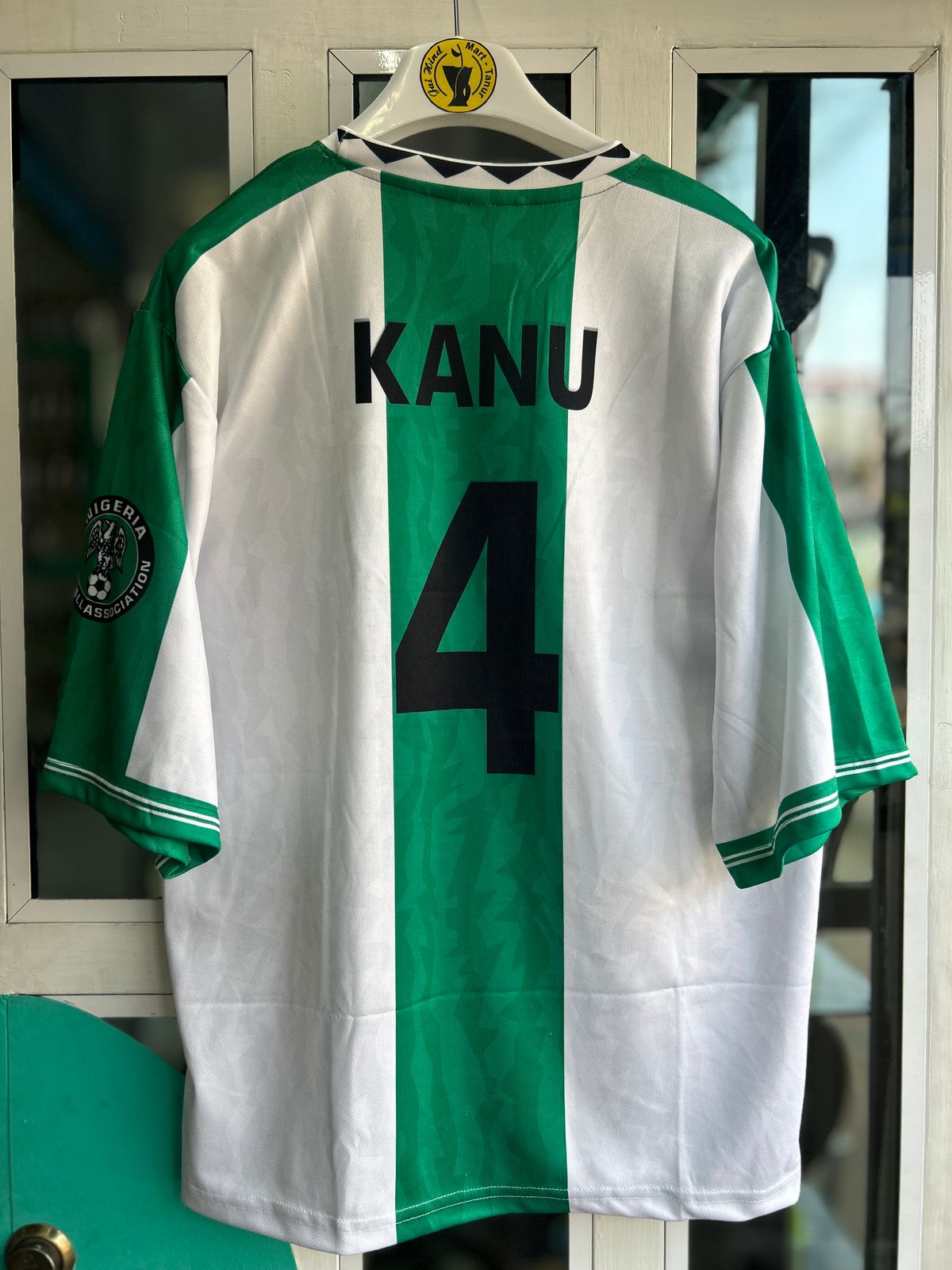 NIGERIA 1996 HOME KIT, FIVESLEEVE SUBLIMATION