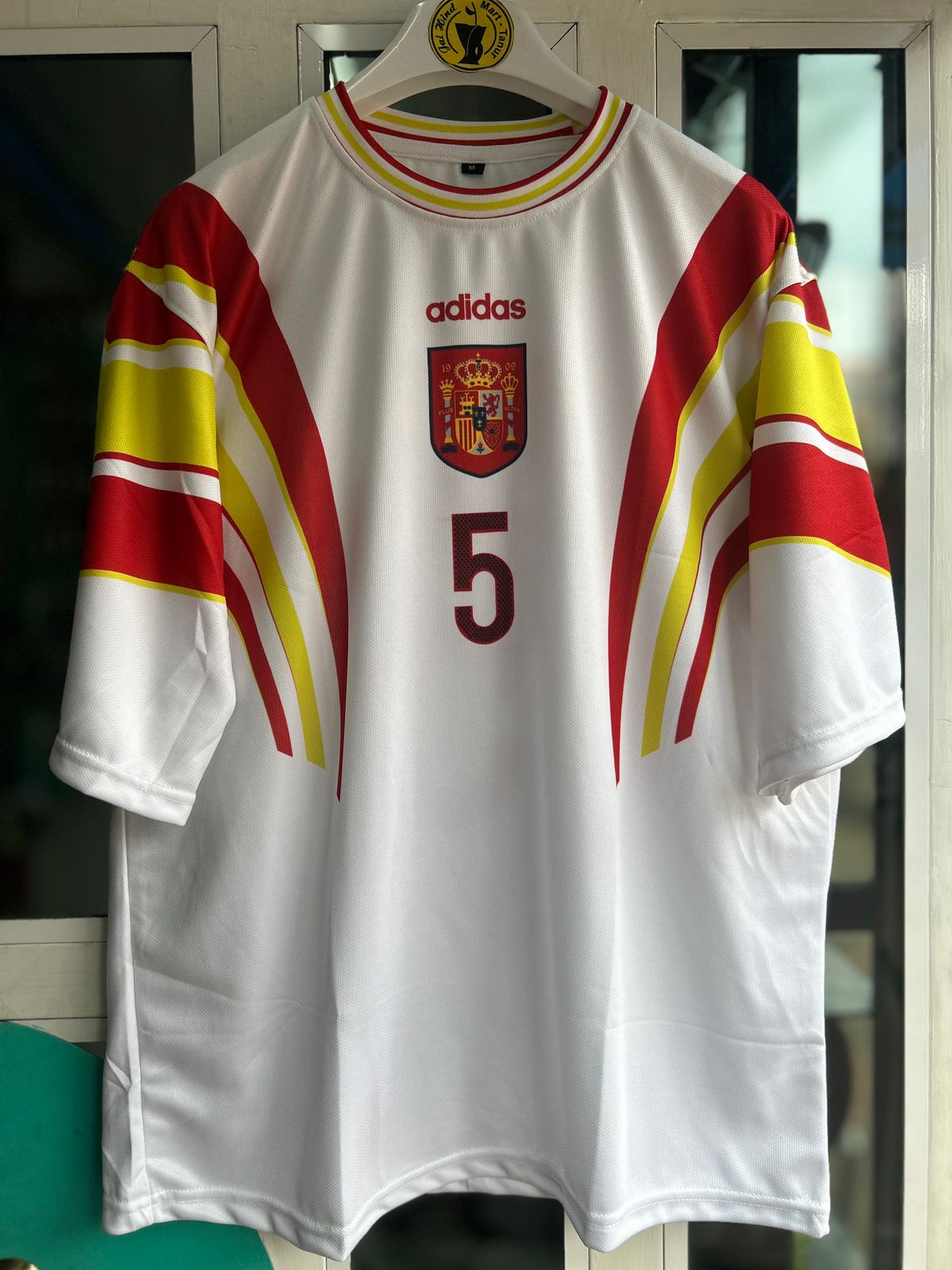SPAIN 1996 AWAY KIT, FIVESLEEVE SUBLIMATION