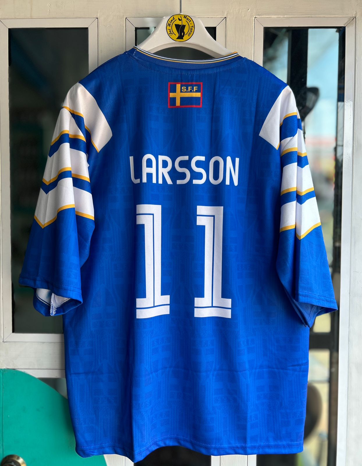 SWEDAN 1996-98 AWAY KIT,FIVESLEEVE SUBLIMATION