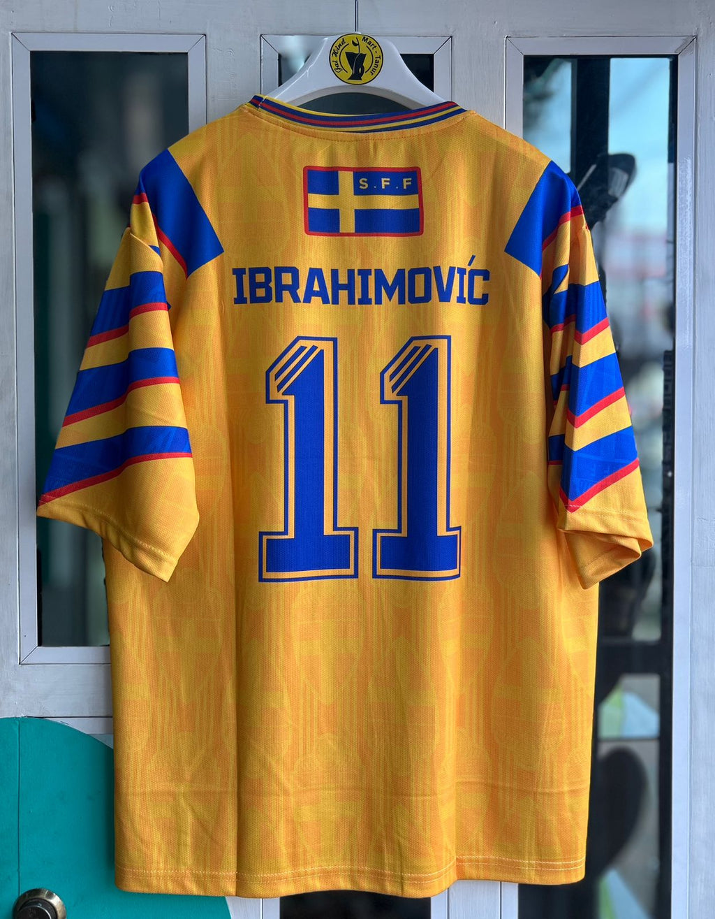 SWEDAN 1996-98 HOME KIT, FIVESLEEVE SUBLIMATION