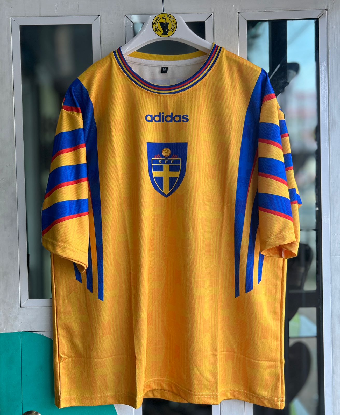 SWEDAN 1996-98 HOME KIT, FIVESLEEVE SUBLIMATION