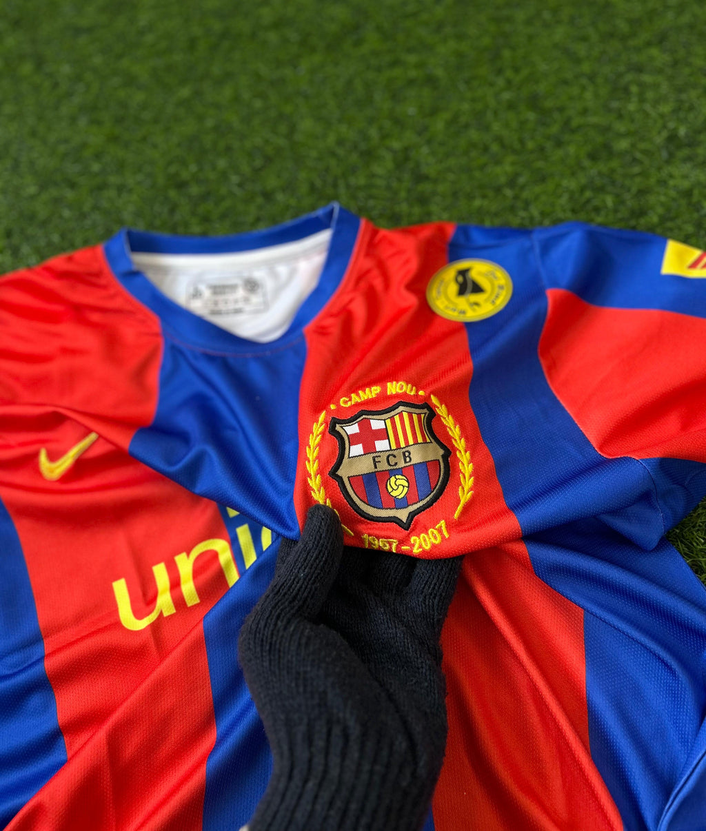 BARCELONA 2007-10 HOME KIT, HALFSLEEVE EMBROIDERY