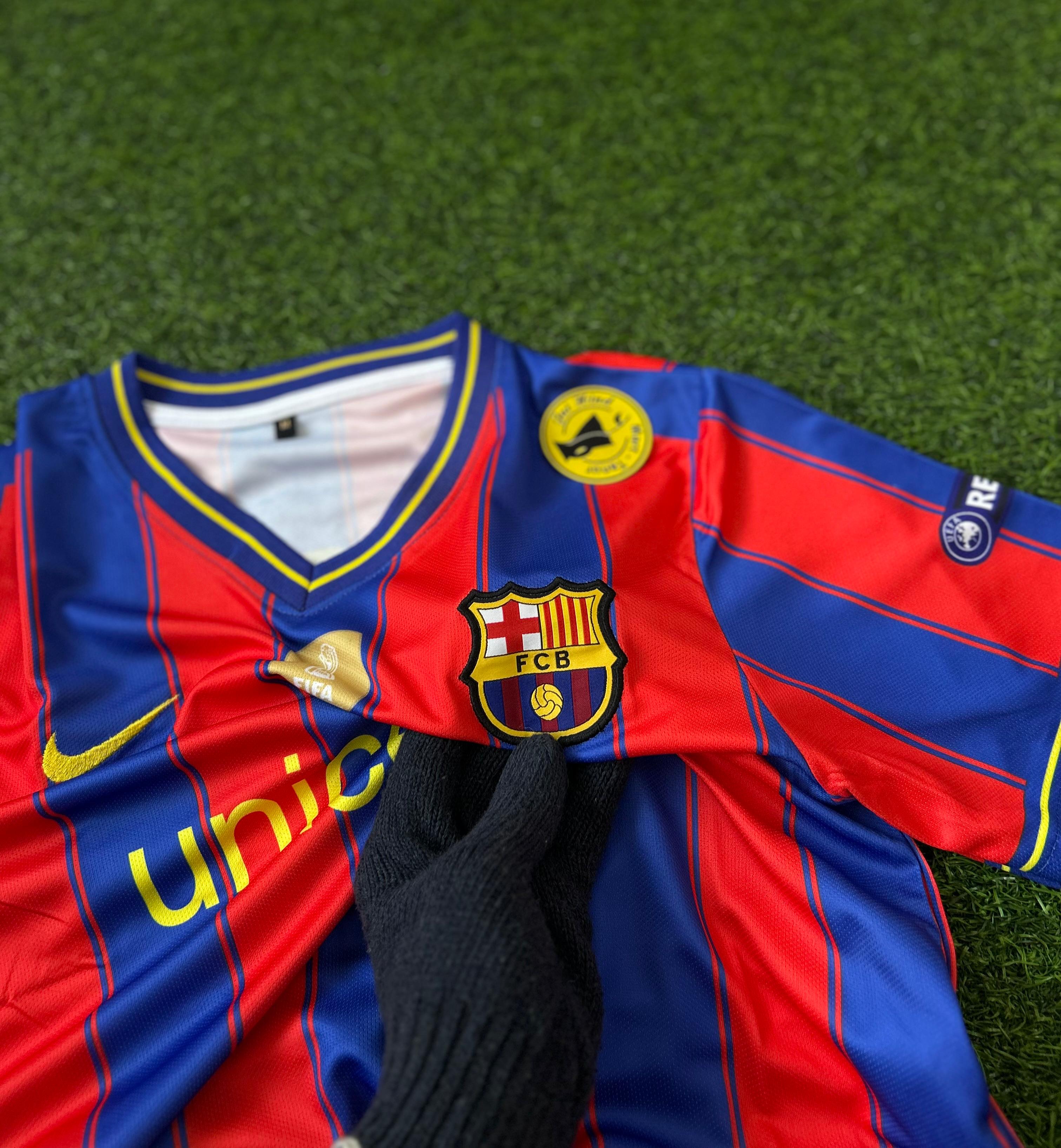 BARCELONA 2009-10 HOME KIT, HALFSLEEVE EMBROIDERY