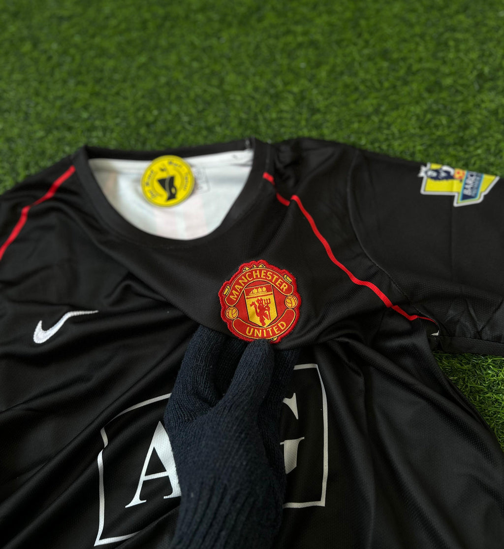MAN UNITED 2007-08 AWAY KIT, HALFSLEEVE EMBROIDERY
