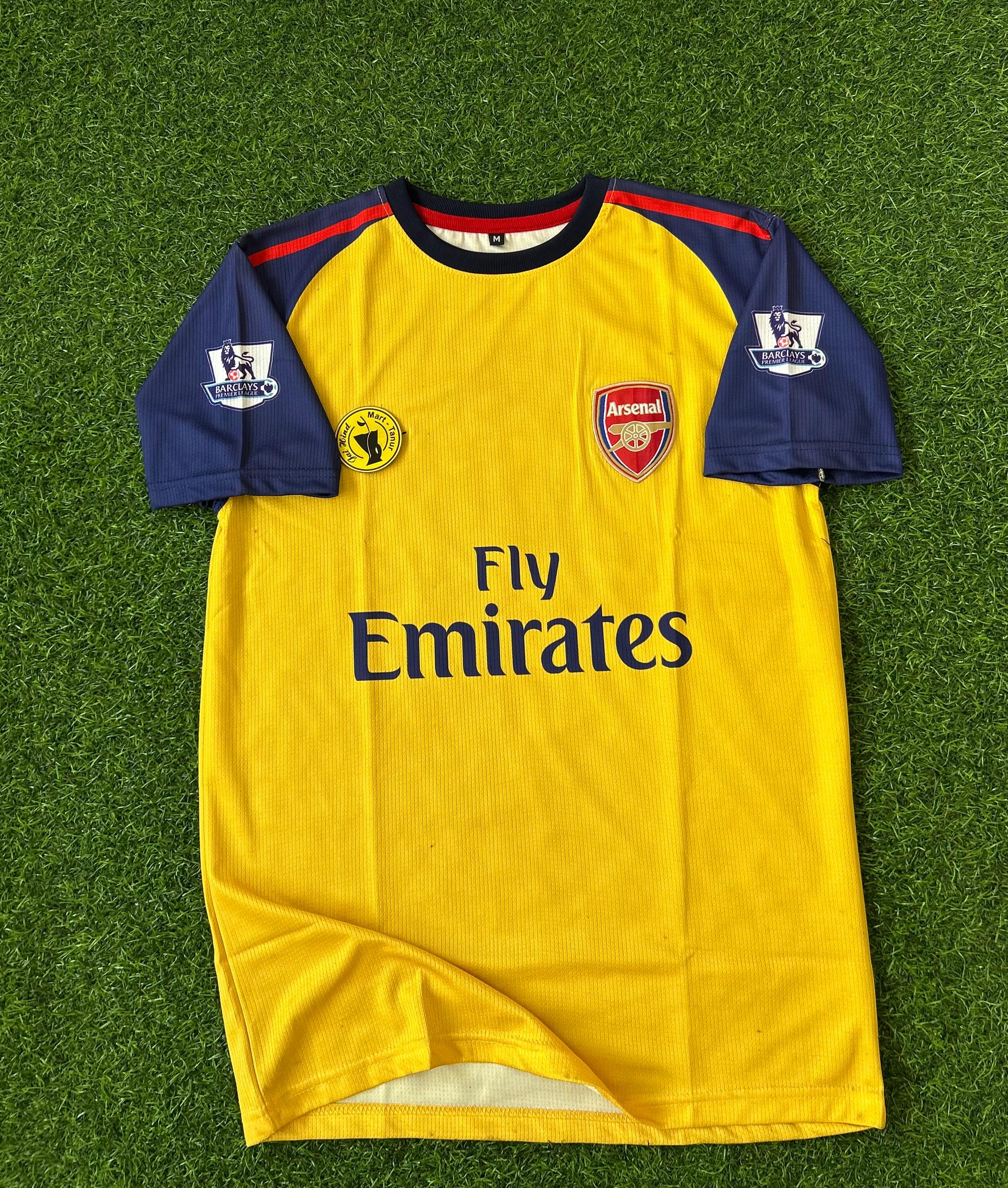 ARSENAL 2008-09 AWAY KIT, HALFSLEEVE EMBROIDERY