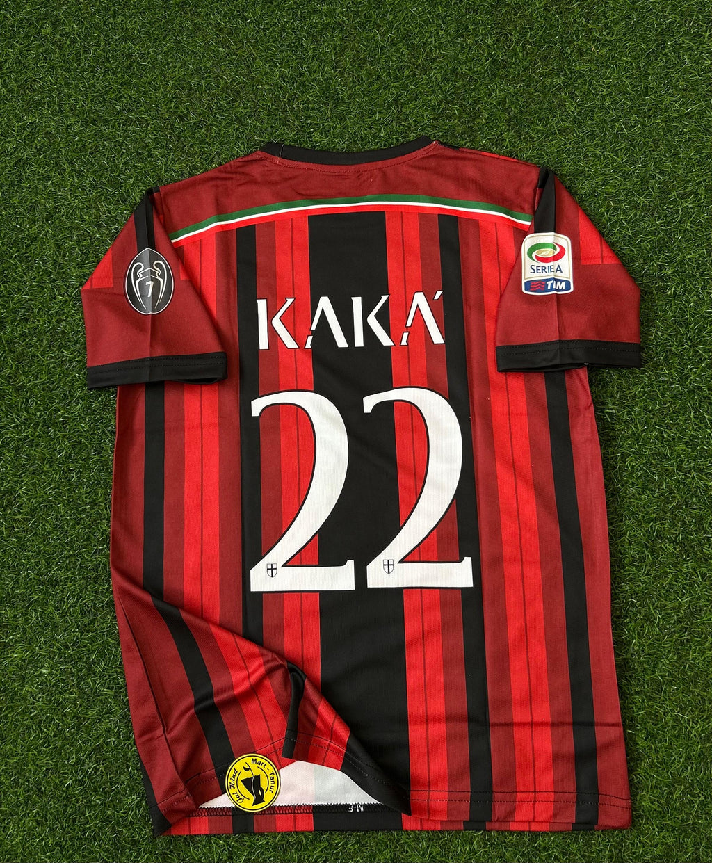 AC MILAN 2014-15 HOME KIT, HALFSLEEVE EMBROIDERY