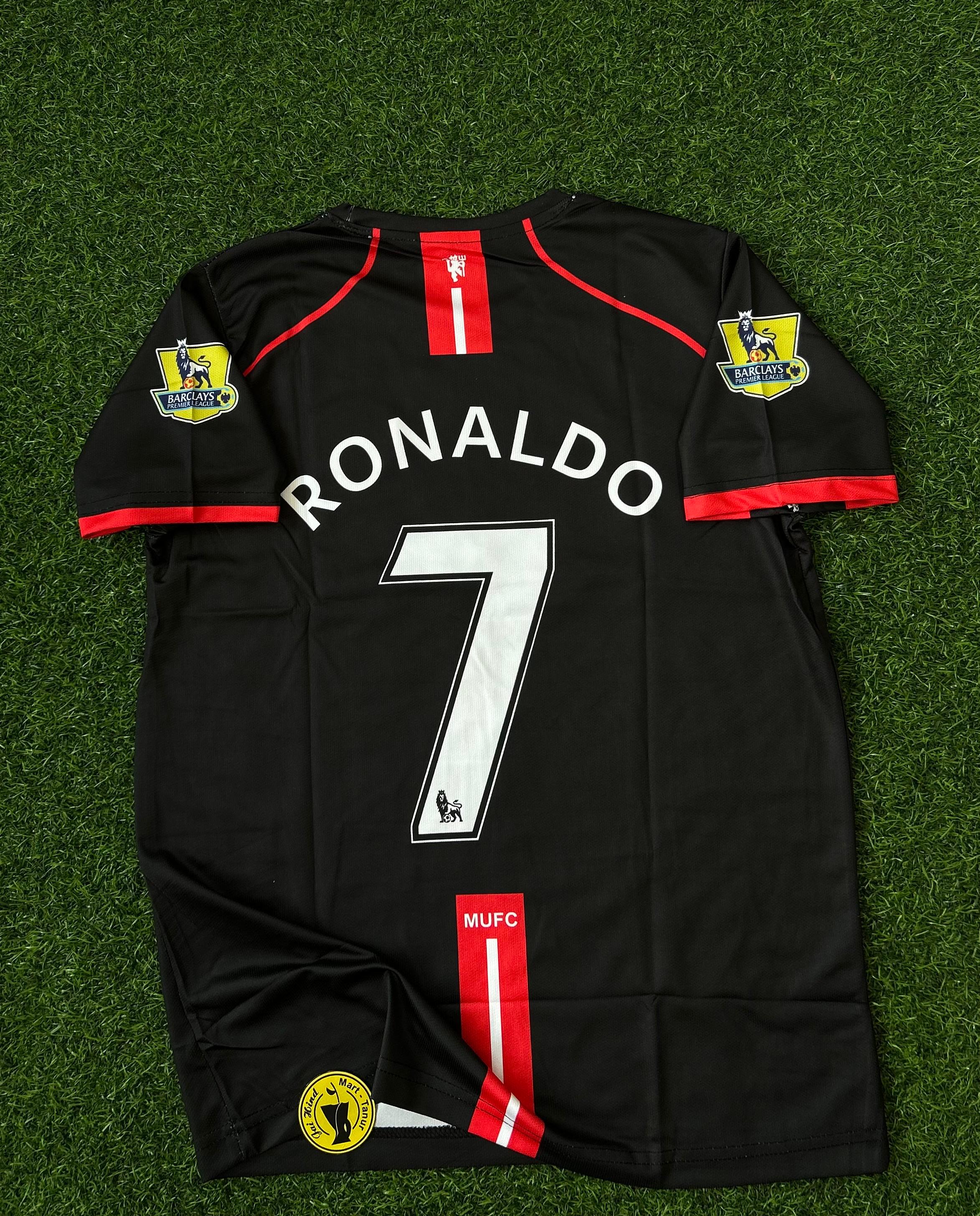 MAN UNITED 2007-08 AWAY KIT, HALFSLEEVE EMBROIDERY