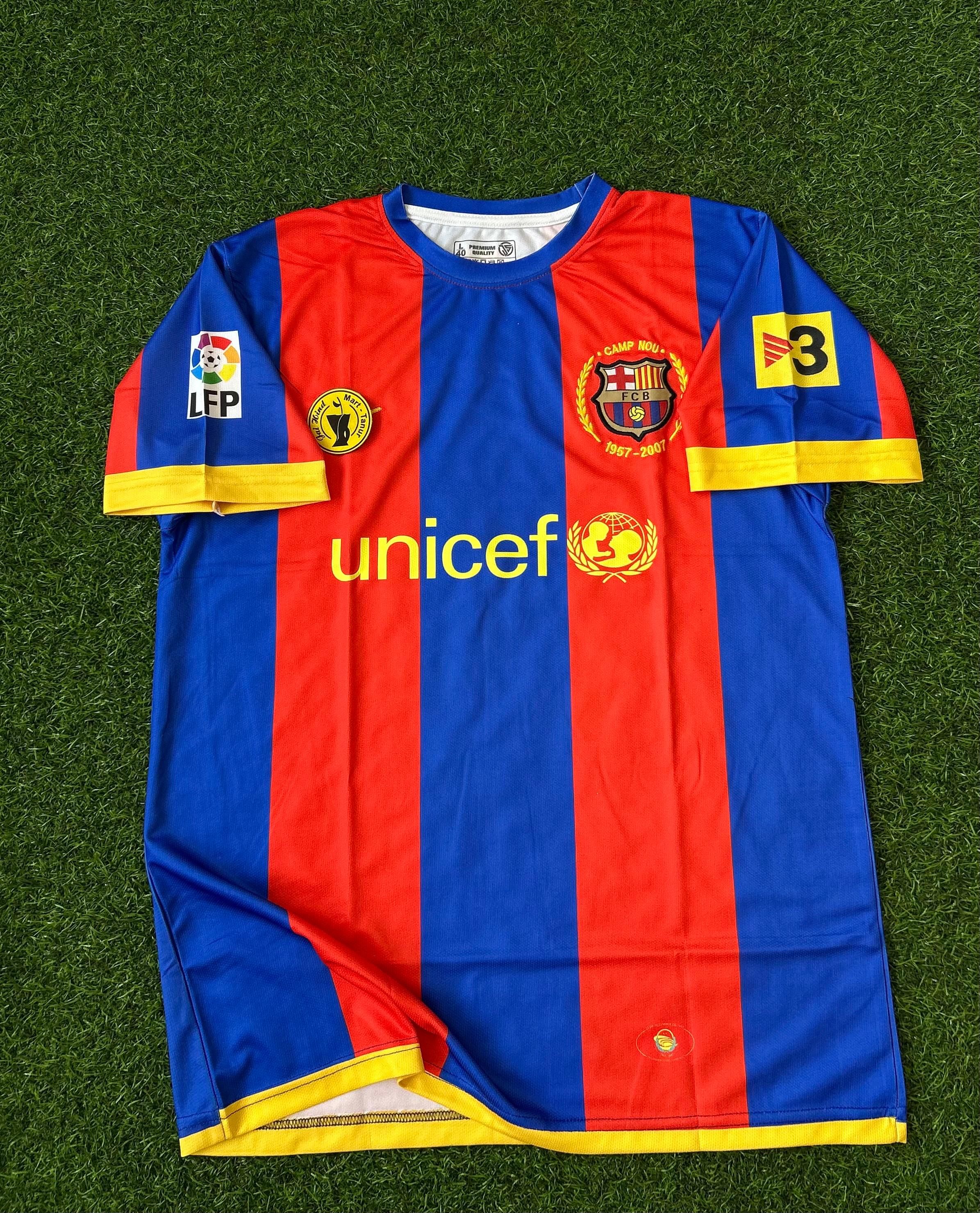 BARCELONA 2007-10 HOME KIT, HALFSLEEVE EMBROIDERY