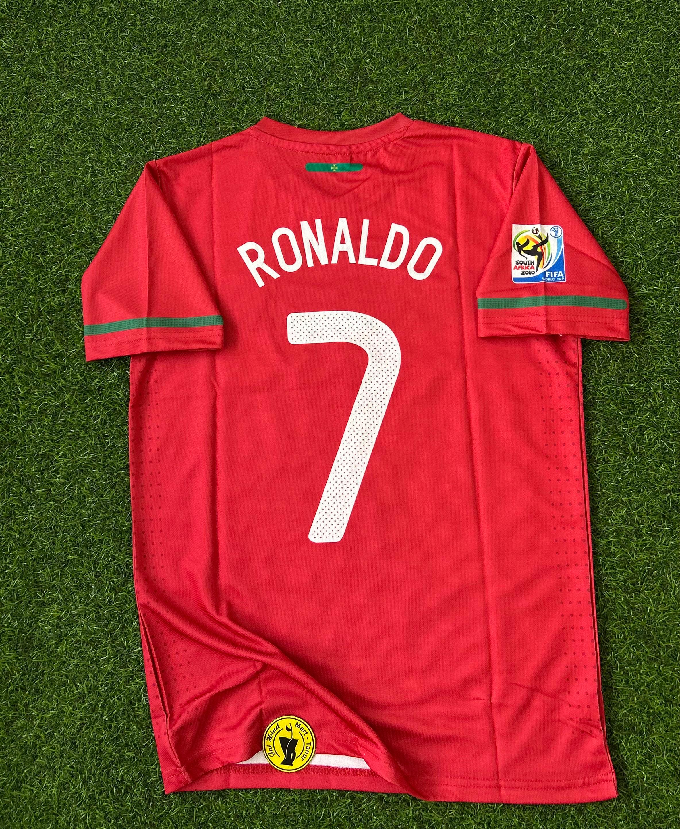 PORTUGAL 2010 WORLD CUP HOME KIT, HALFSLEEVE EMBROIDERY