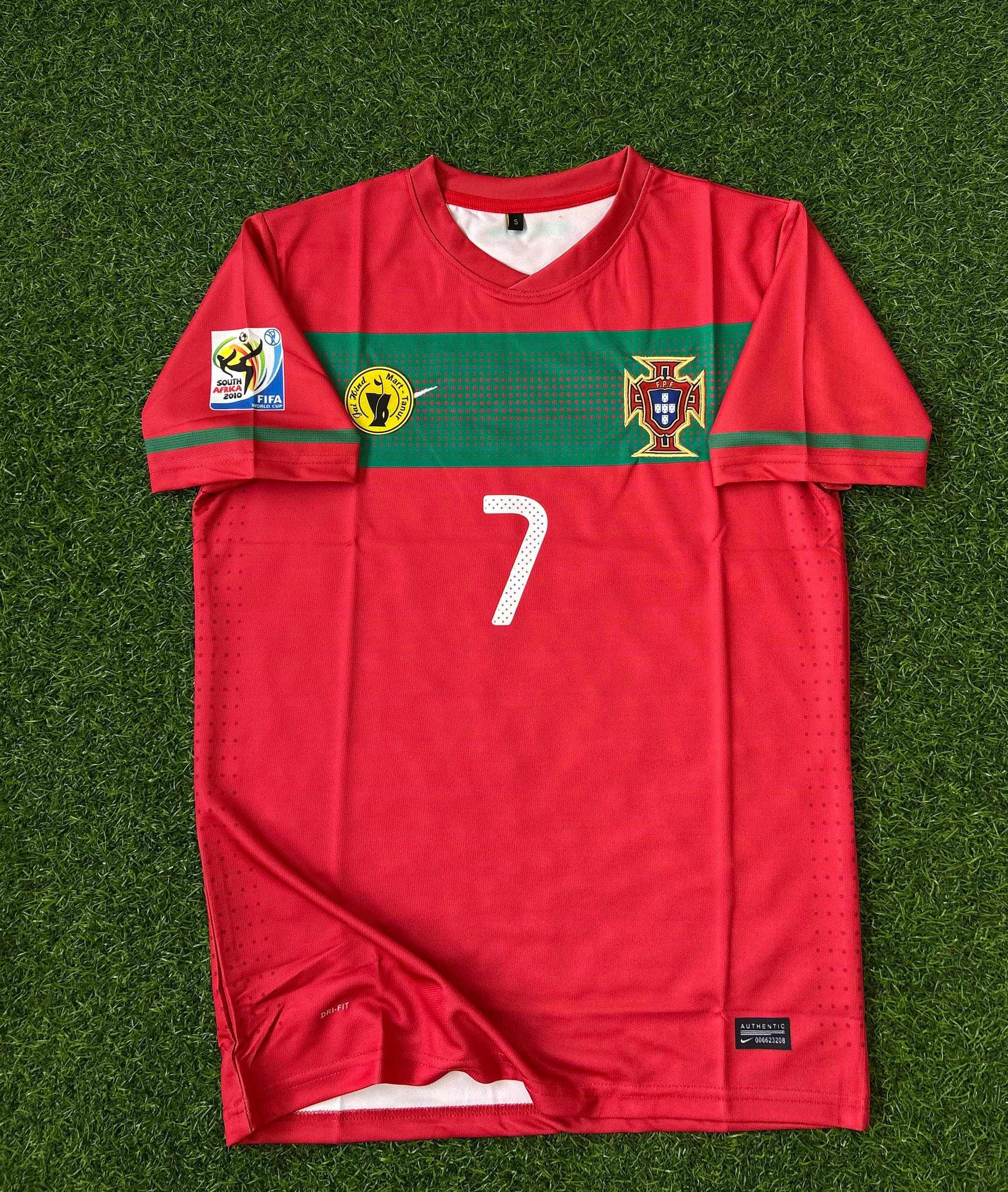 PORTUGAL 2010 WORLD CUP HOME KIT, HALFSLEEVE EMBROIDERY
