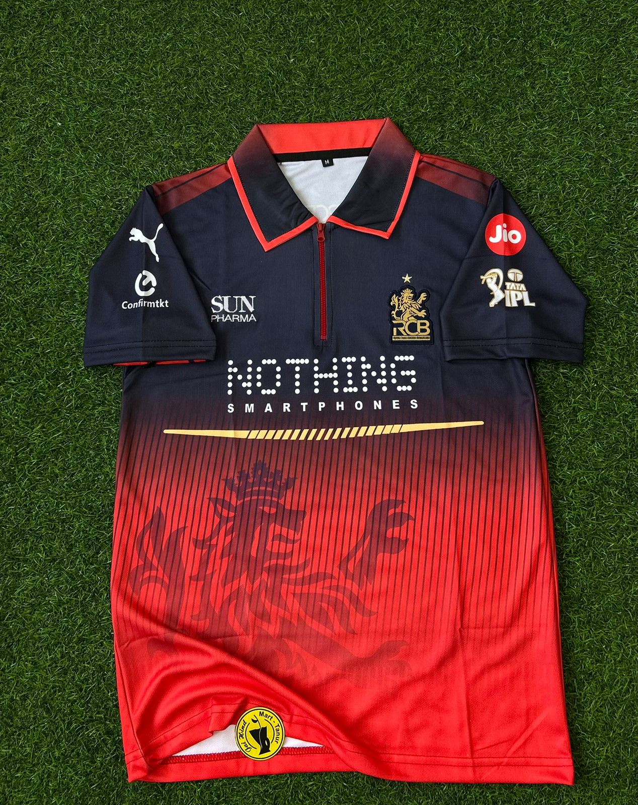RCB 2026 IPL KIT, HALFSLEEVE POLO EMBROIDERY