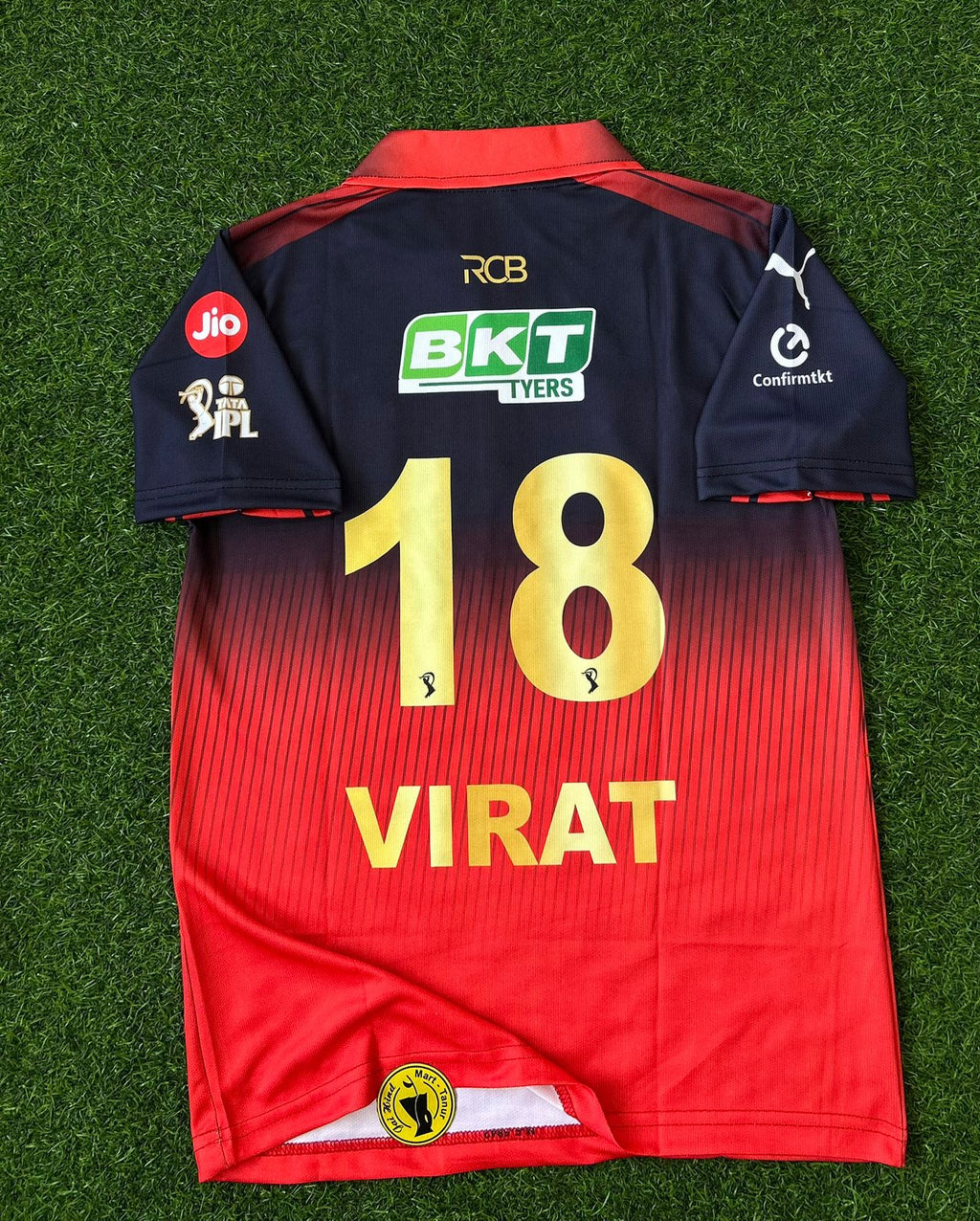 RCB 2026 IPL KIT, HALFSLEEVE POLO EMBROIDERY