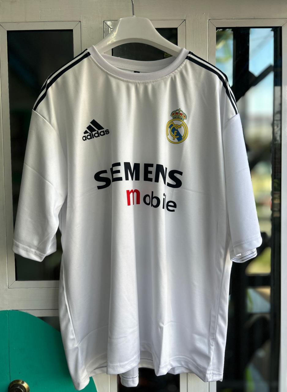 REAL MADRID 2003-05 HOME KIT, FIVESLEEVE SUBLIMATION