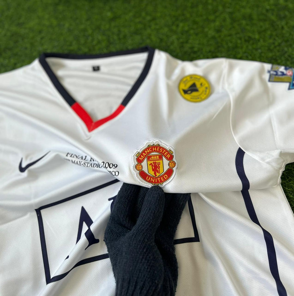 MAN UNITED 2008-09 AWAY KIT, HALFSLEEVE EMBROIDERY