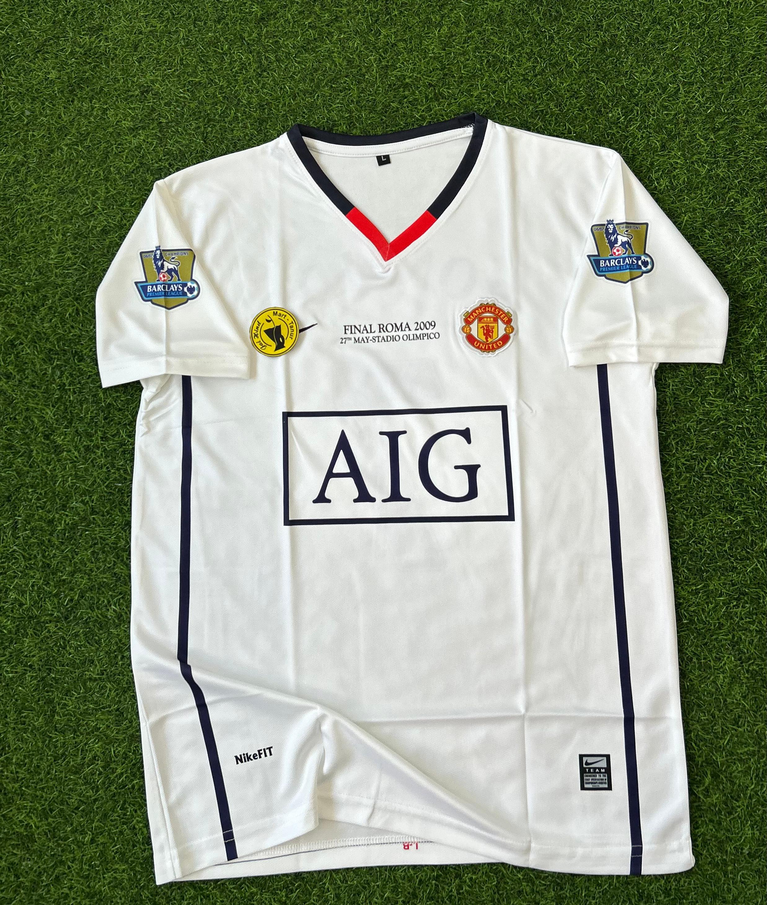 MAN UNITED 2008-09 AWAY KIT, HALFSLEEVE EMBROIDERY