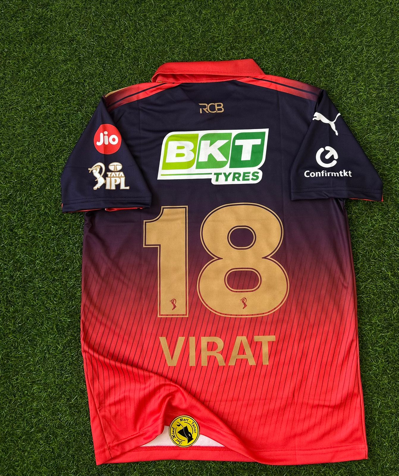 RCB 2026 IPL KIT, HALFSLEEVE POLO EMBROIDERY