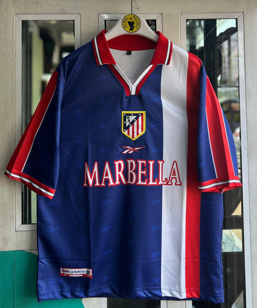 ATLETICO MADRID 1999-00 THIRD KIT, FIVESLEEVE POLO EMBROIDERY