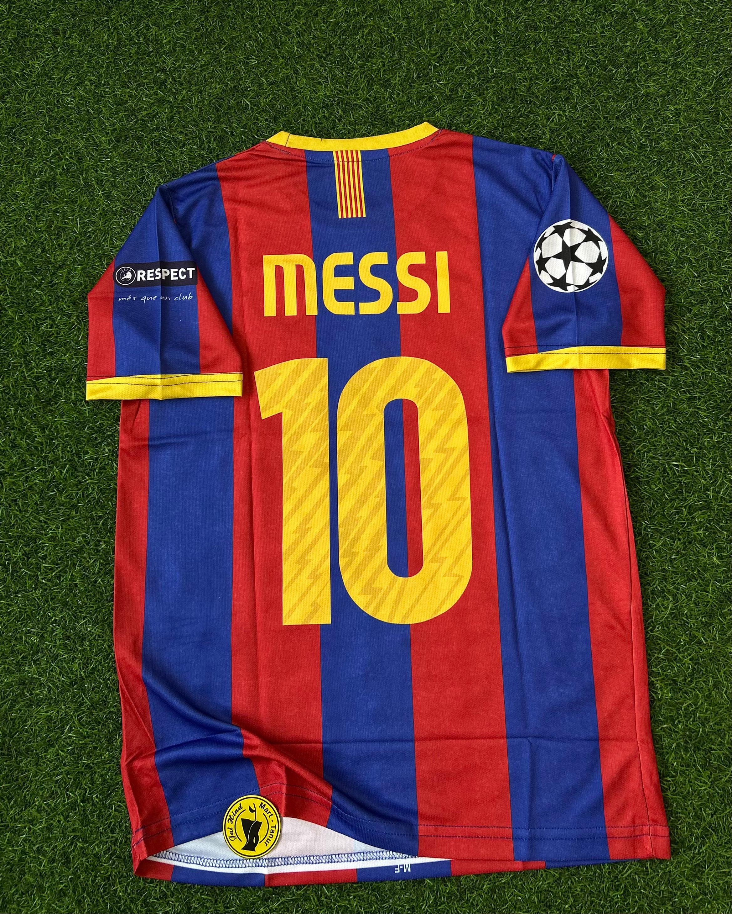 BARCELONA 2010-11 HOME KIT, HALFSLEEVE EMBROIDERY