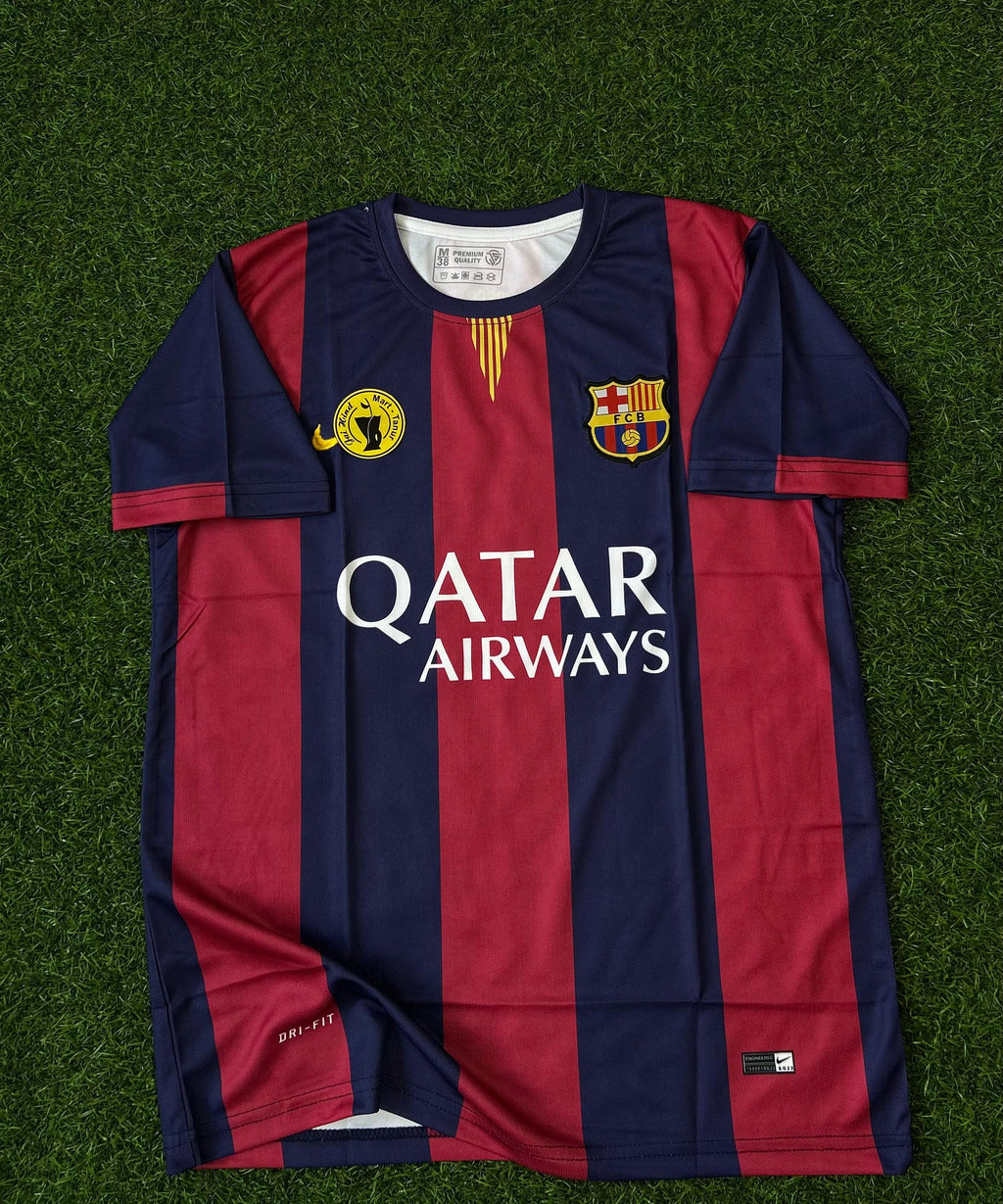 BARCELONA 2014-15 HOME KIT, HALFSLEEVE EMBROIDERY