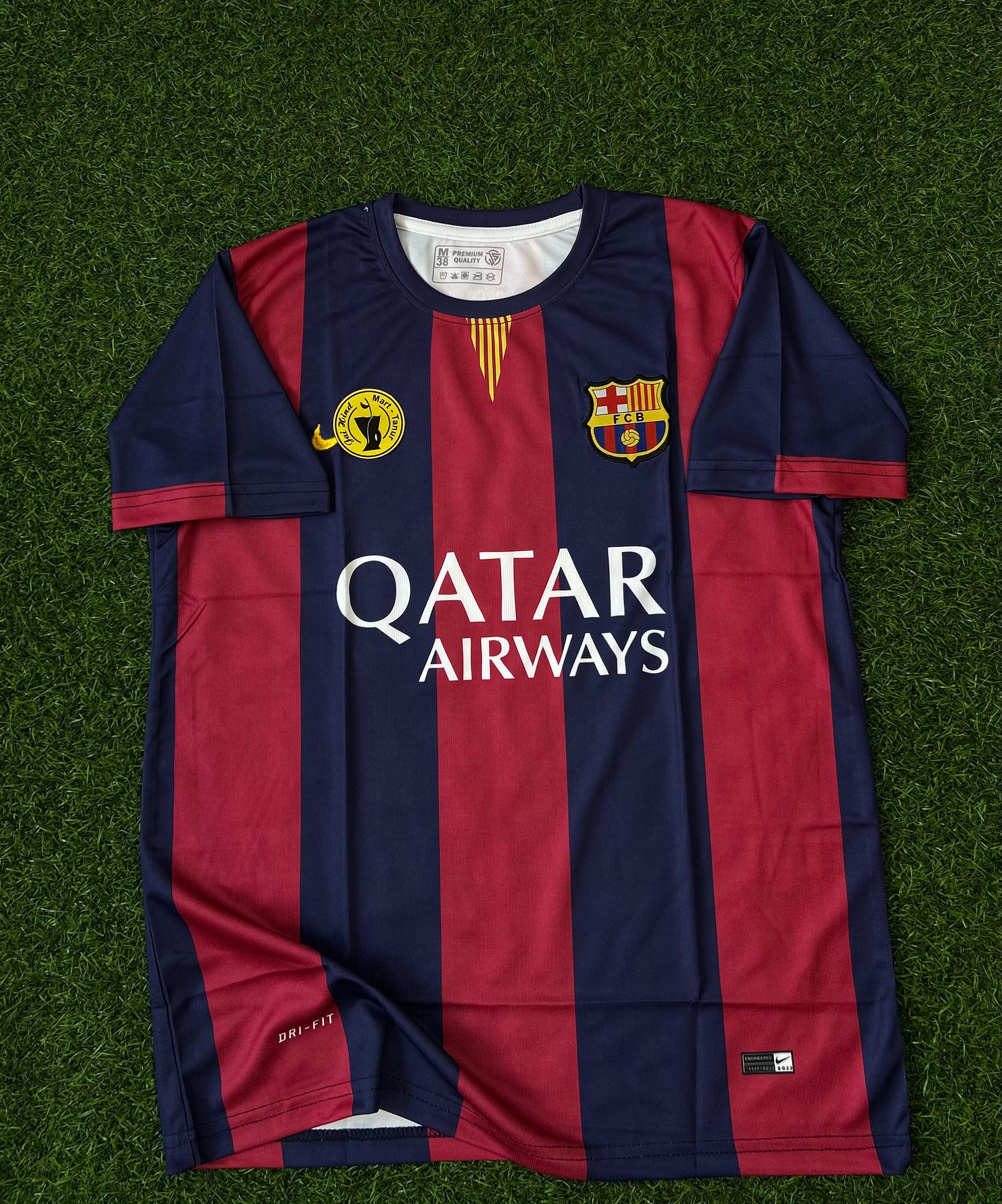 BARCELONA 2014-15 HOME KIT, HALFSLEEVE EMBROIDERY