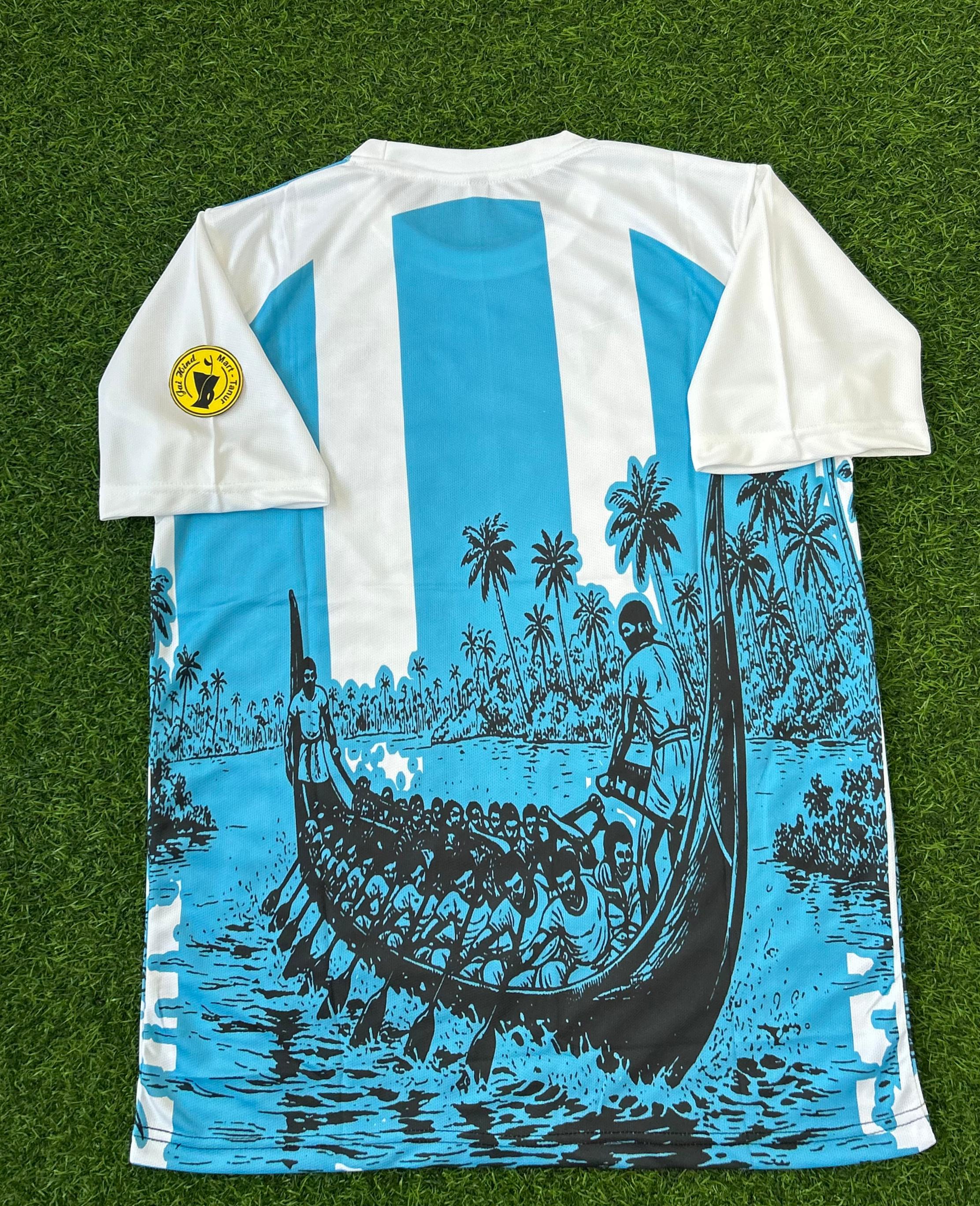 ARGENTINA SPECIAL EDITION ,KERALA THEME . HALFSLEEVE SUBLIMATION
