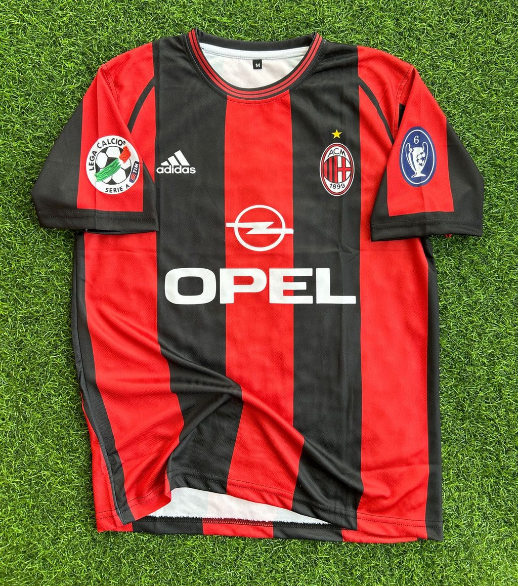AC MILAN 2000-02 HOME KIT, HALFSLEEVE SUBLIMATION