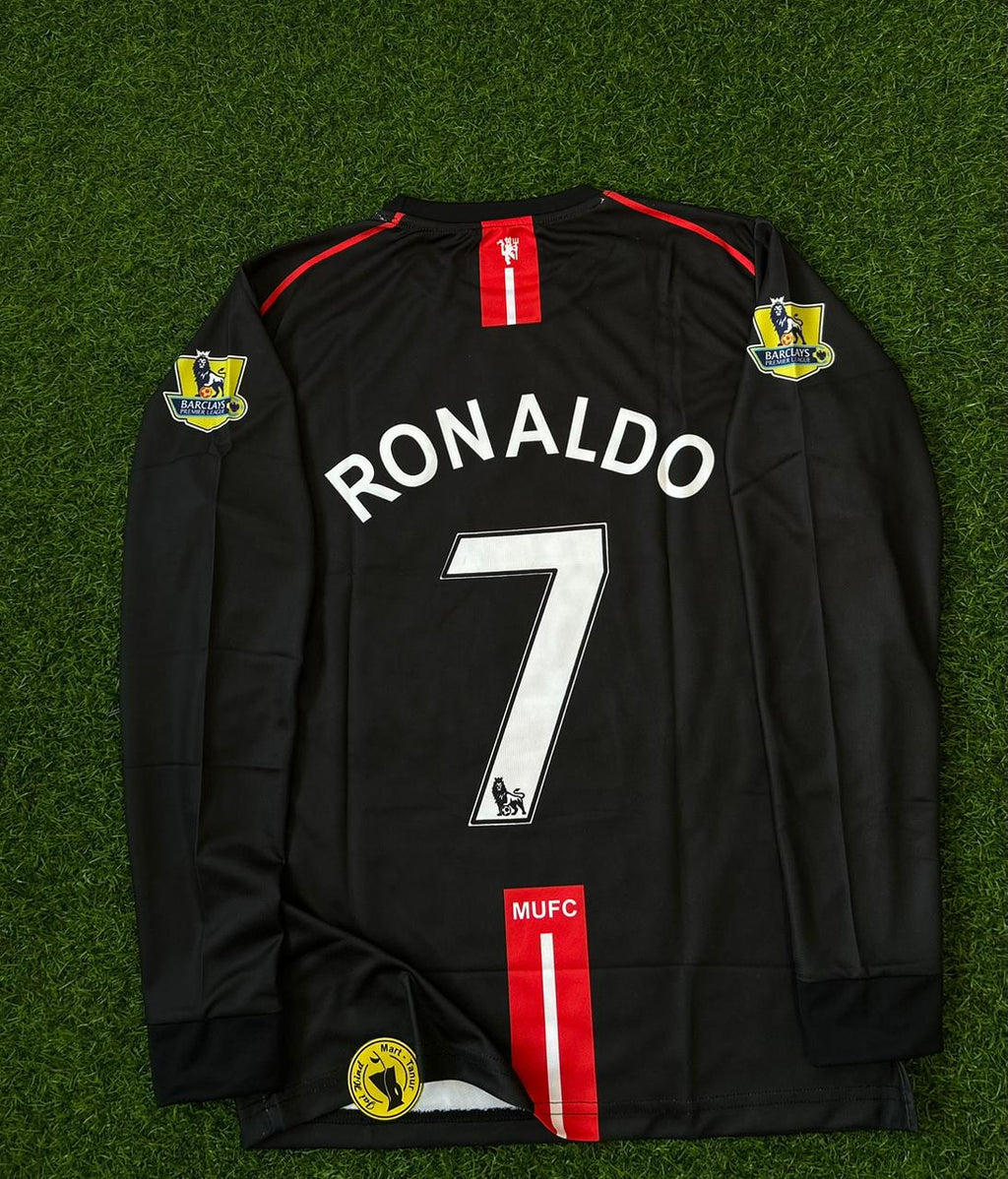 MAN UNITED 2007-08 AWAY KIT, FULLSLEEVE EMBROIDERY