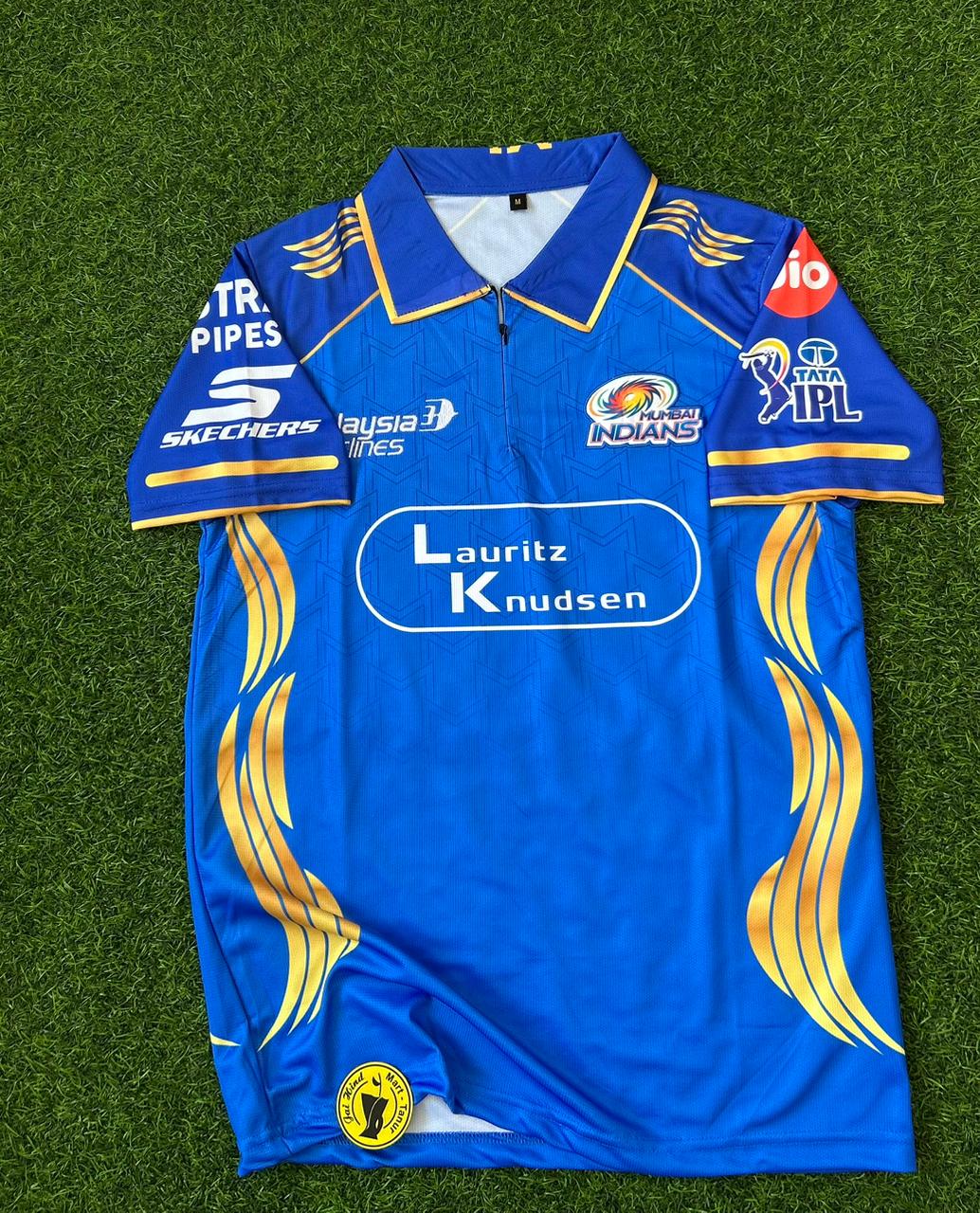 MUMBAI INDIANS 2026 IPL KIT, HALFSLEEVE POLO EMBROIDERY (ZIP)