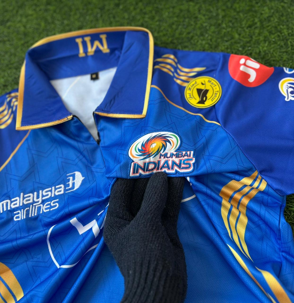 MUMBAI INDIANS 2026 IPL KIT, HALFSLEEVE POLO EMBROIDERY (ZIP)