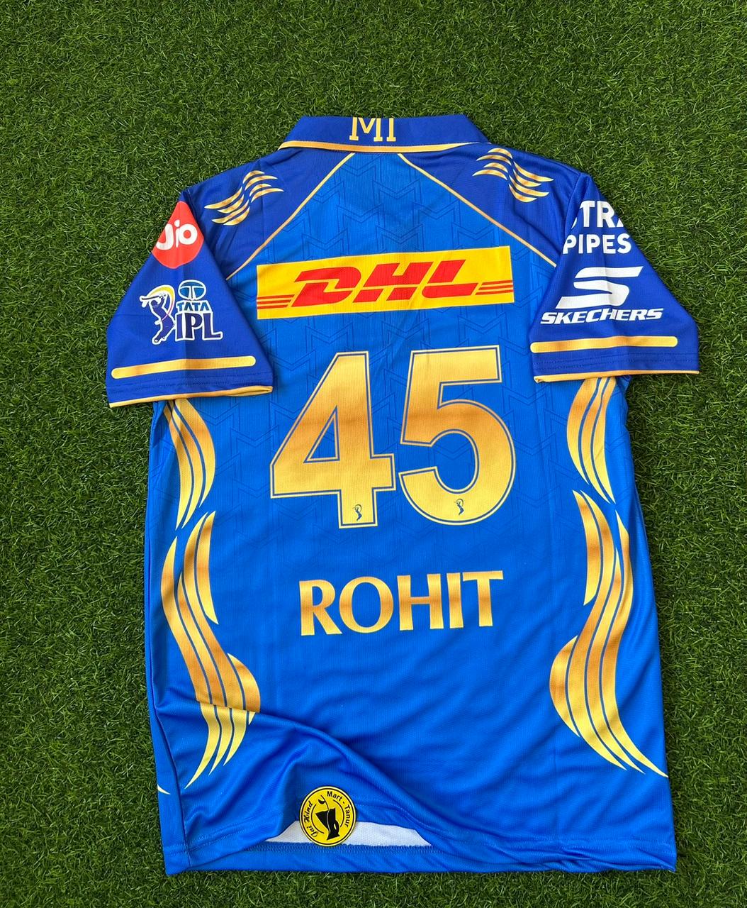 MUMBAI INDIANS 2026 IPL KIT, HALFSLEEVE POLO EMBROIDERY (ZIP)