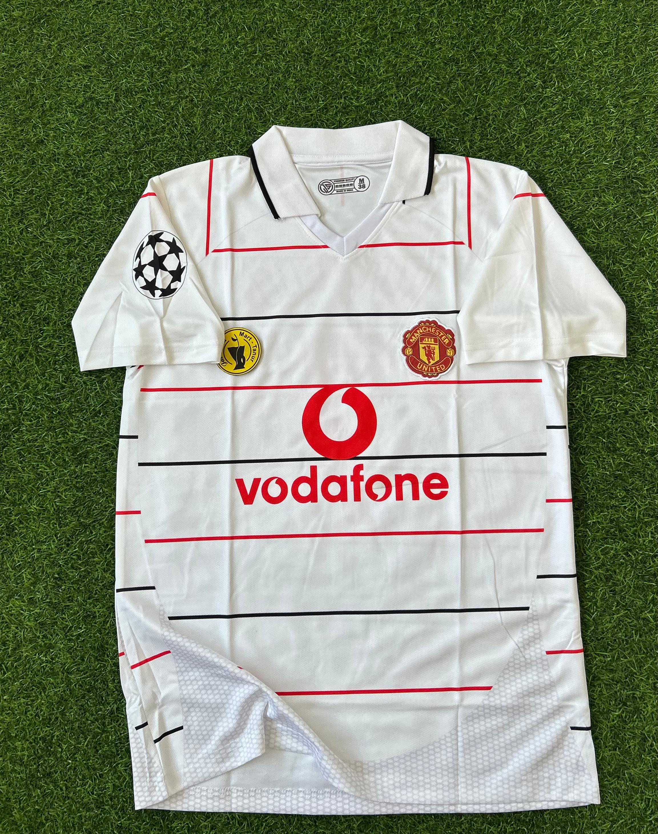 MAN UNITED 2003-05 THIRD KIT, HAIFSLEEVE POLO EMBROIDERY