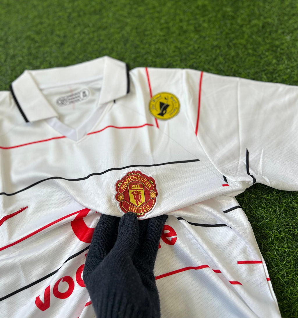 MAN UNITED 2003-05 THIRD KIT, HAIFSLEEVE POLO EMBROIDERY