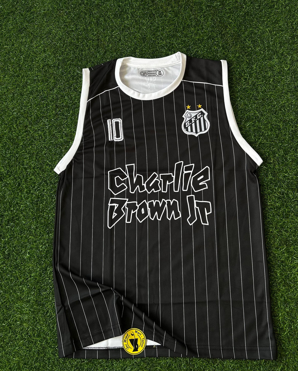 SANTOS FC x CHARLIE BROWN JR SPECIAL KIT. SLEEVELESS EMBROIDERY