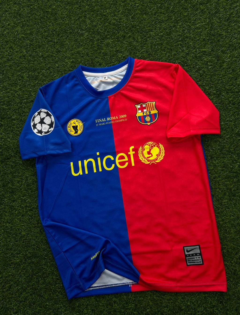 BARCELONA 2009 CHAMPIANS LEAGUE FINAL KIT. HALFSLEEVE SUBLIMATION