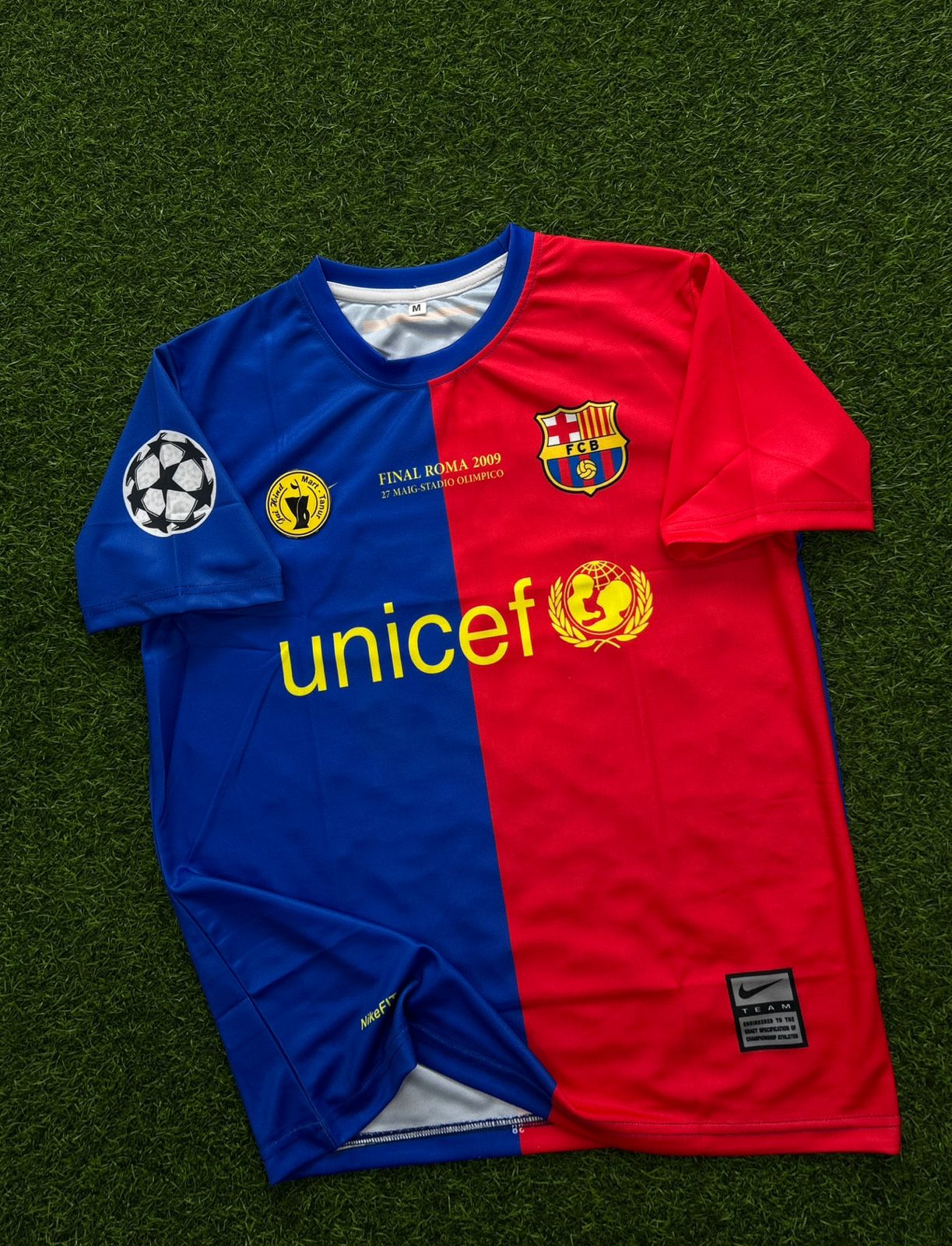BARCELONA 2009 CHAMPIANS LEAGUE FINAL KIT. HALFSLEEVE SUBLIMATION