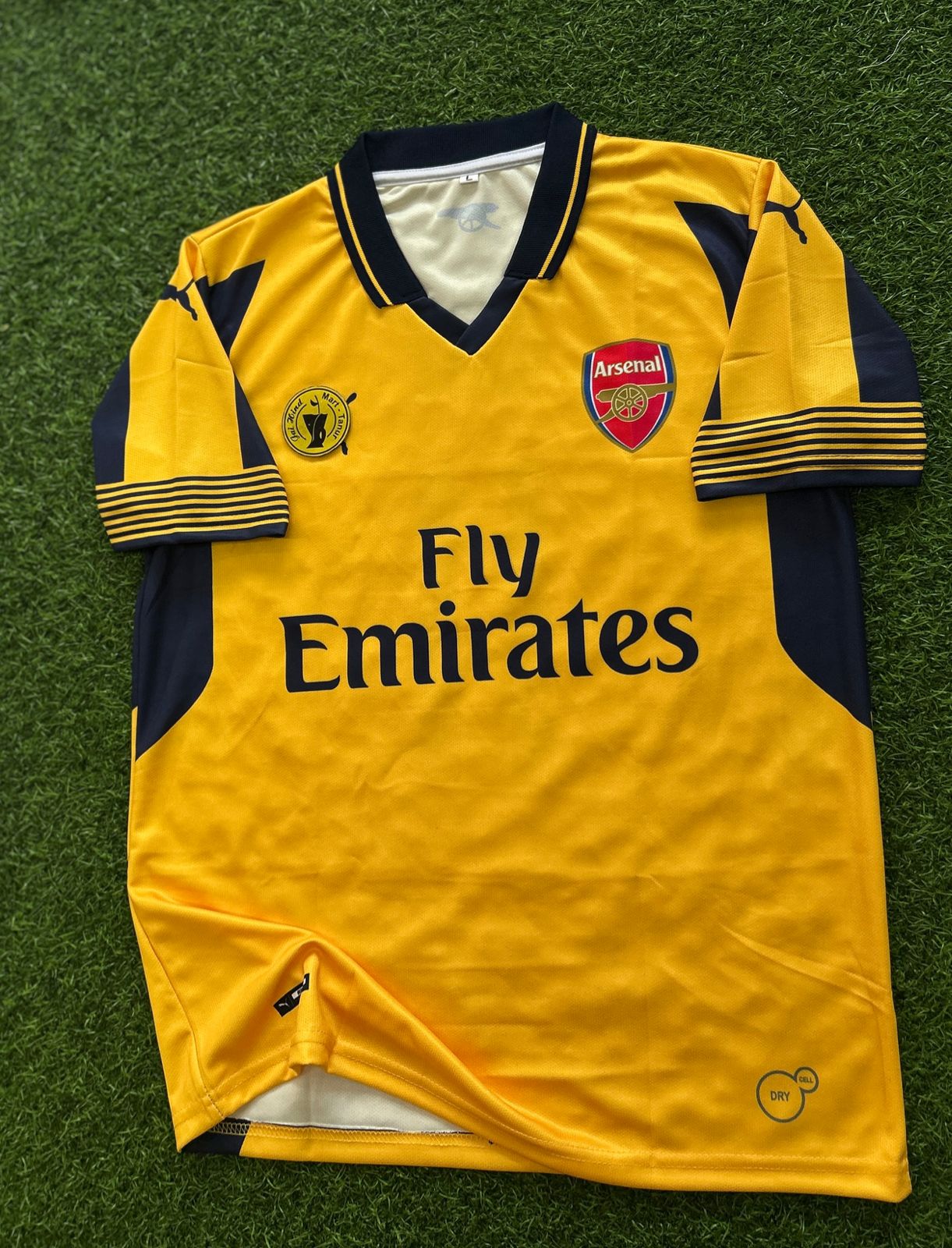 ARSENAL 2016-17 AWAY KIT, HALFSLEEVE POLO SUBLIMATION
