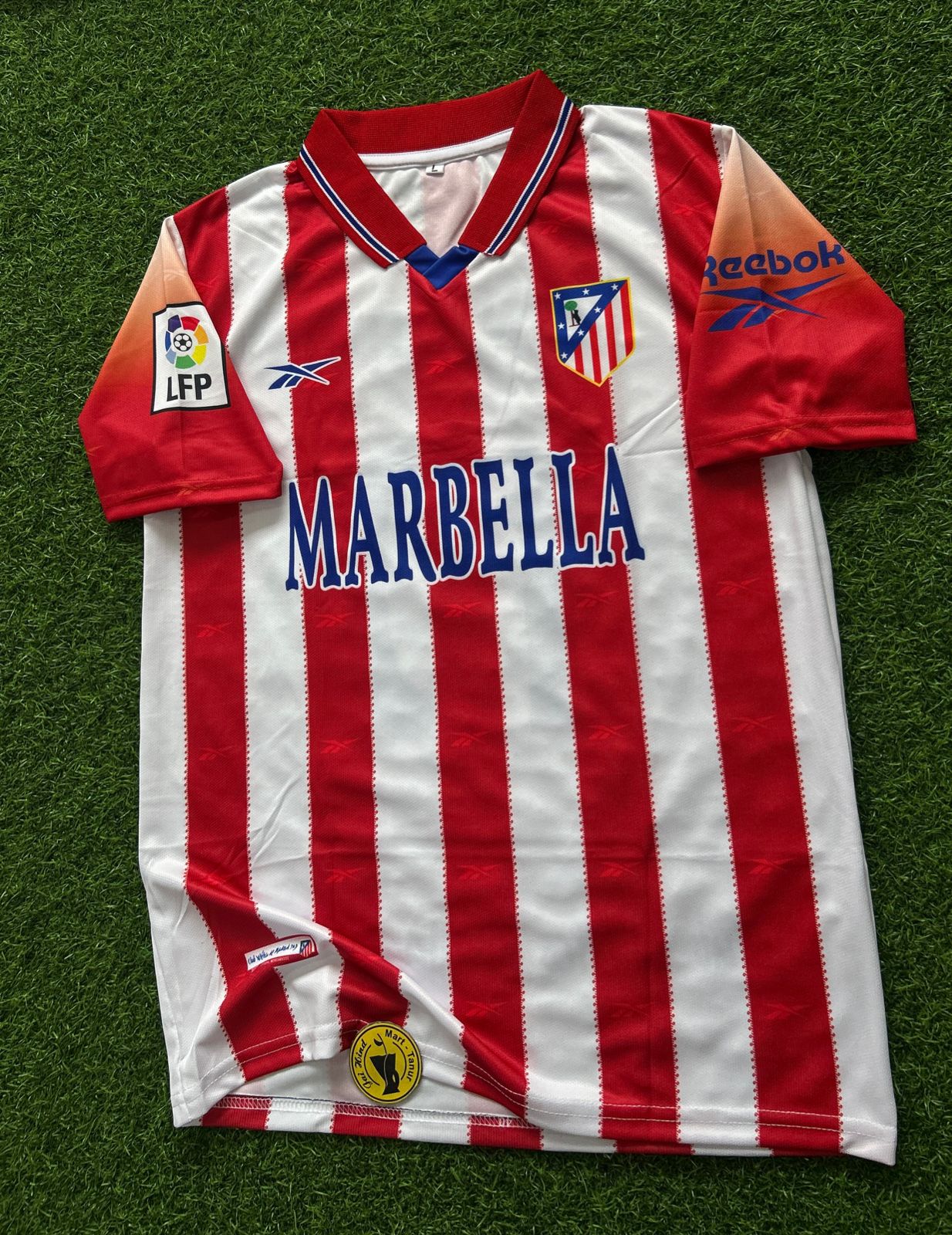 ATLETICO MADRID 1998-99 HOME KIT, HALFSLEEVE POLO SUBLIMATION