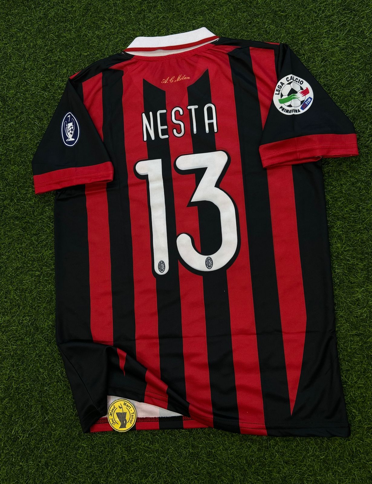 AC MILAN 2008-09 HOME KIT, HALFSLEEVE POLO SUBLIMATION