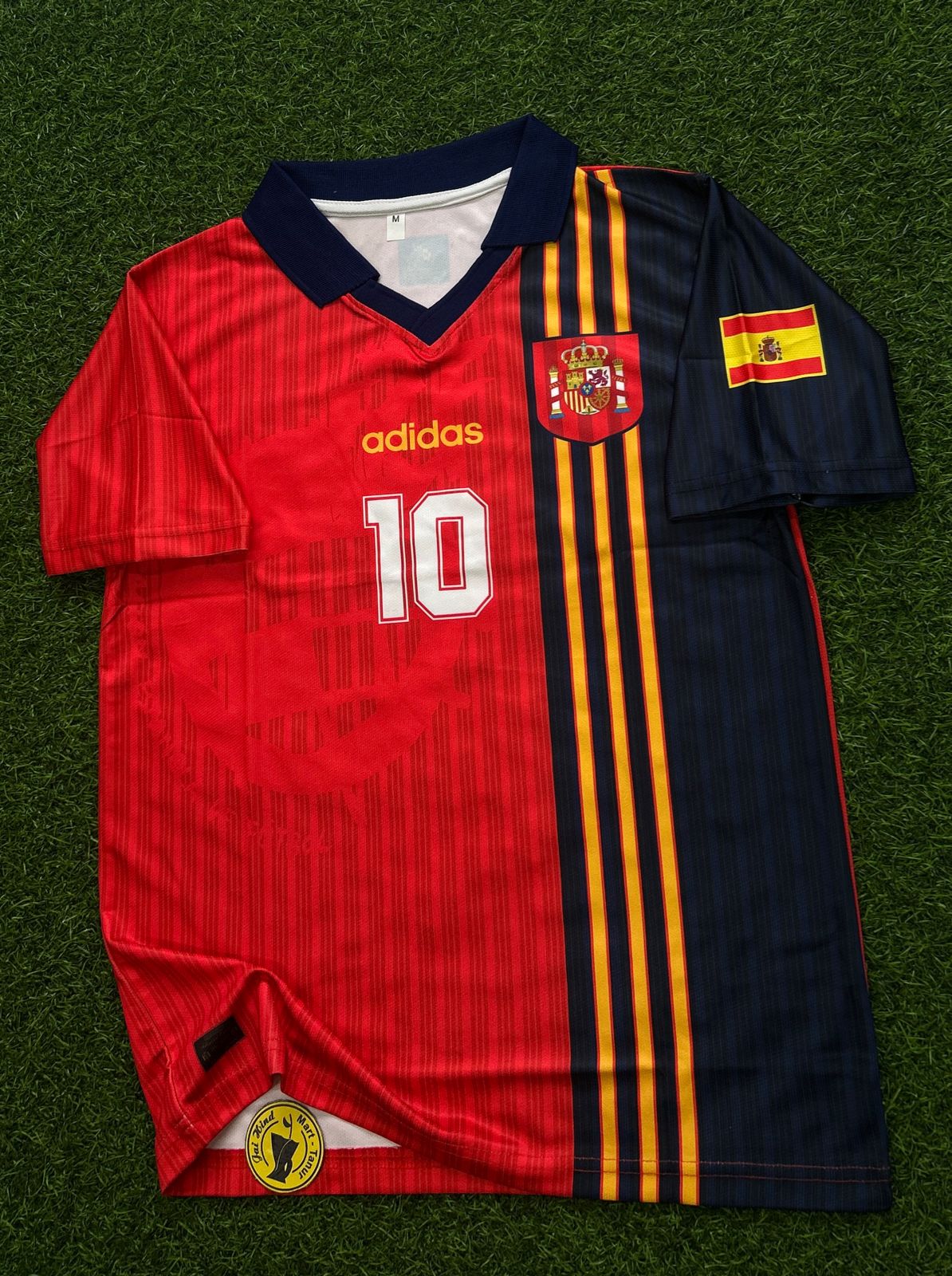 SPAIN 1996 HOME KIT, HALFSLEEVE POLO SUBLIMATION