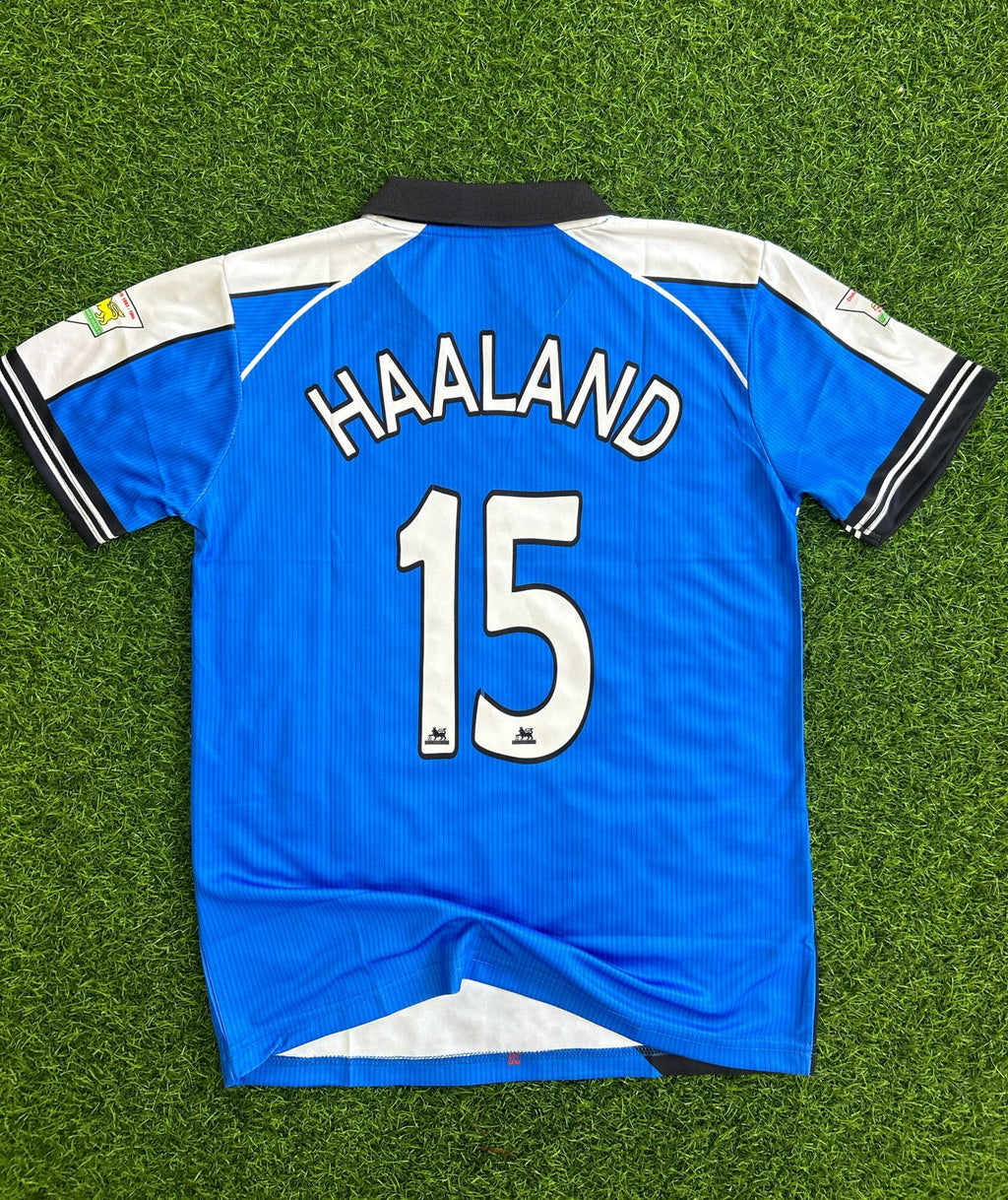 MAN CITY 1999-01 HOME KIT, HALFSLEEVE POLO SUBLIMATION