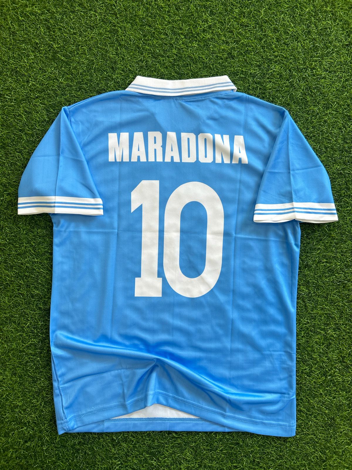NAPOLI 1986-87 HOME KIT, HALFSLEEVE POLO SUBLIMATION