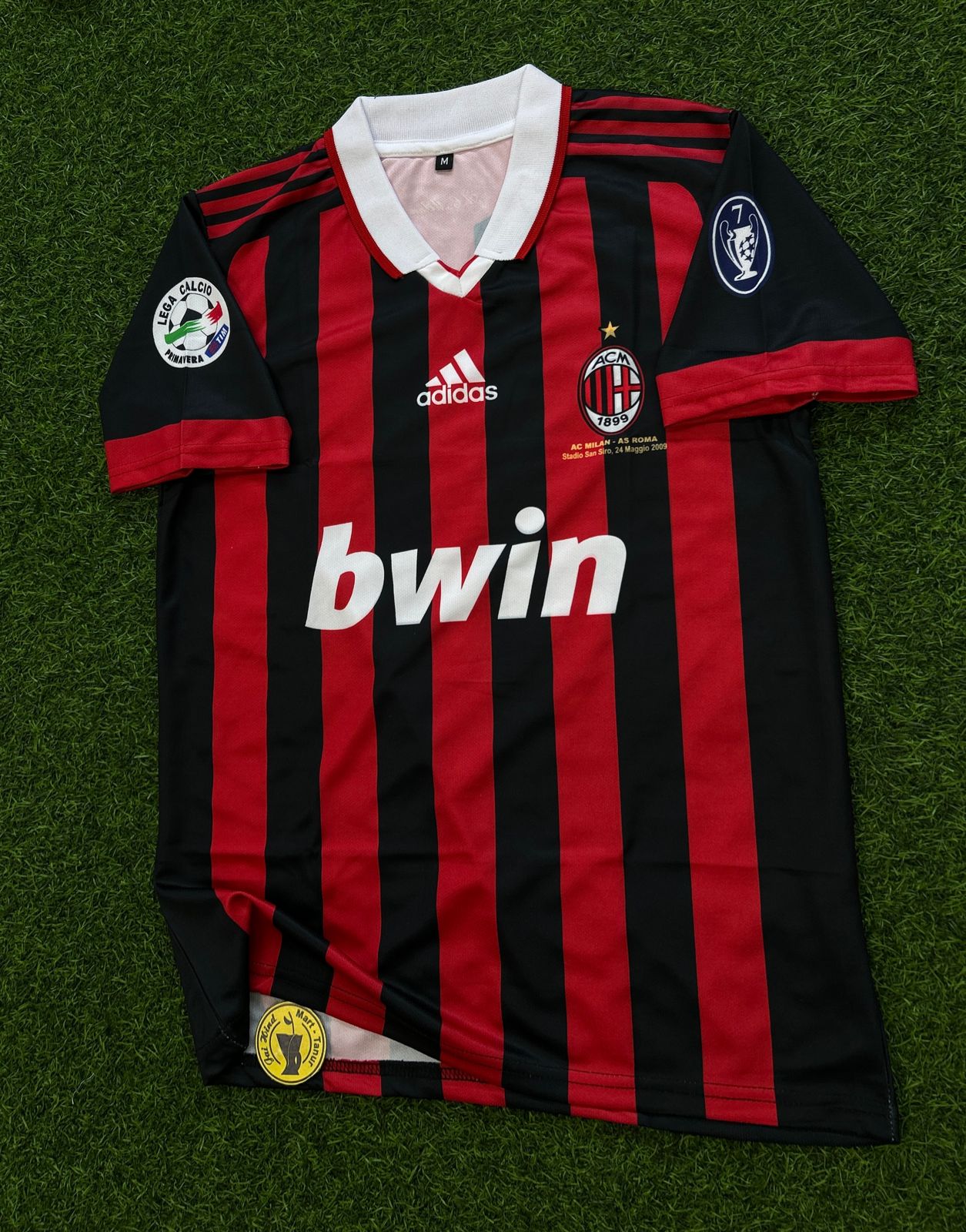 AC MILAN 2008-09 HOME KIT, HALFSLEEVE POLO SUBLIMATION