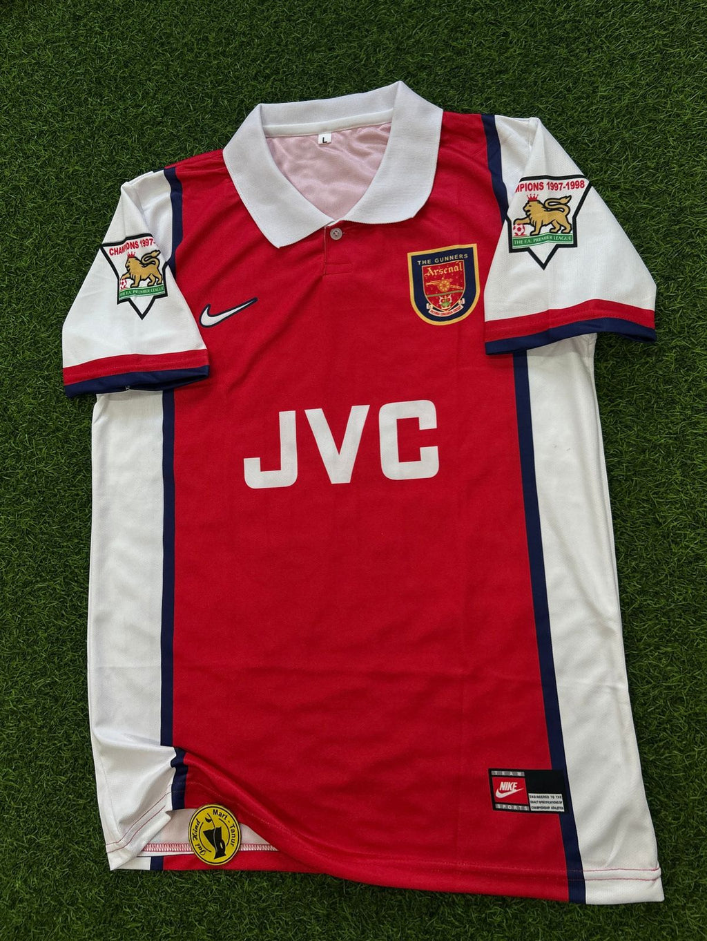 ARSENAL 1998-99 HOME KIT, HALFSLEEVE POLO SUBLIMATION