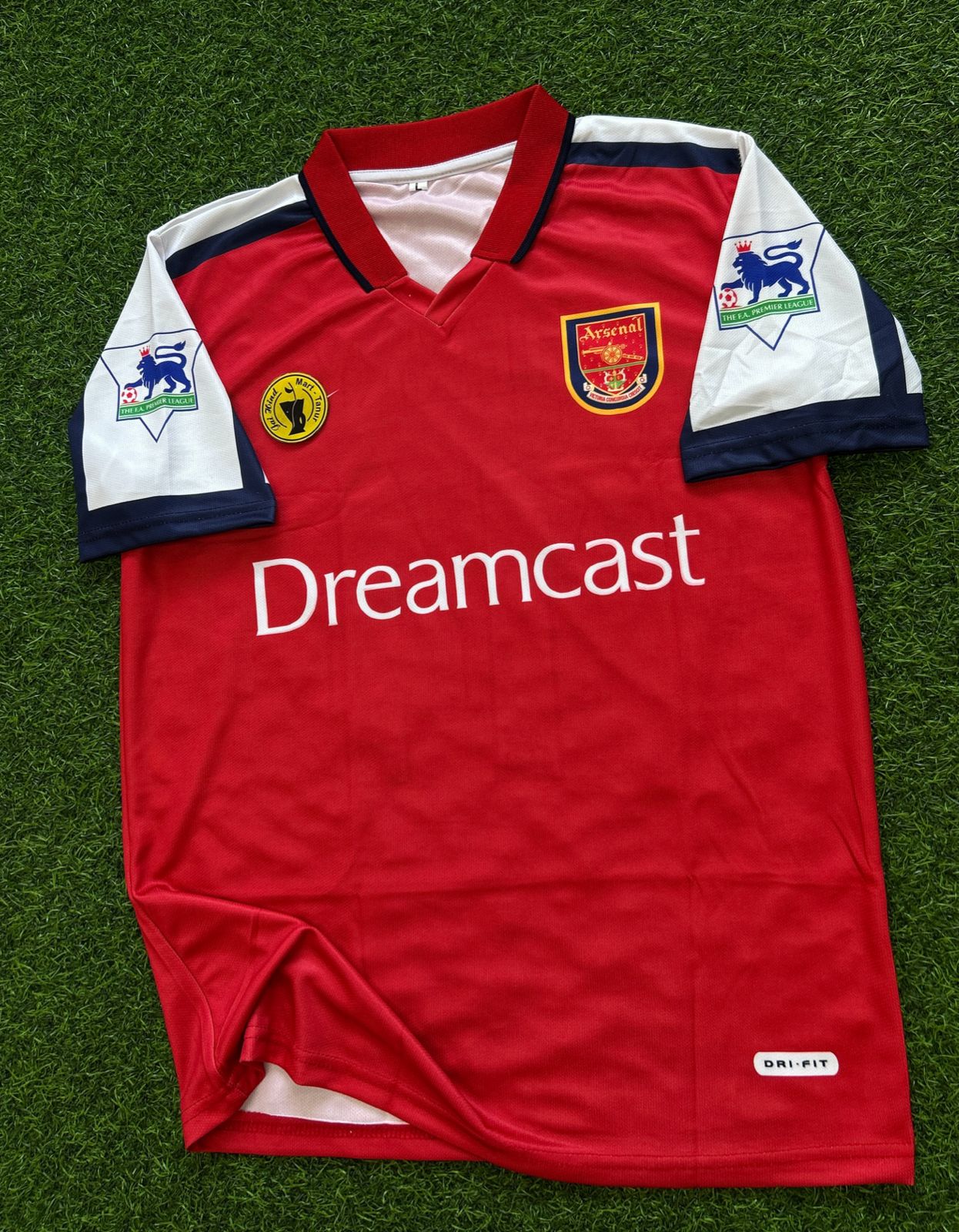 ARSENAL 2000-02 HOME KIT, HALFSLEEVE POLO SUBLIMATION