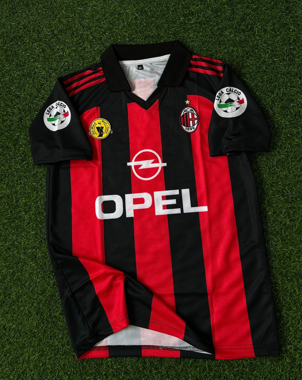 AC MILAN 1999-00 HOME KIT, HALFSLEEVE POLO SUBLIMATION