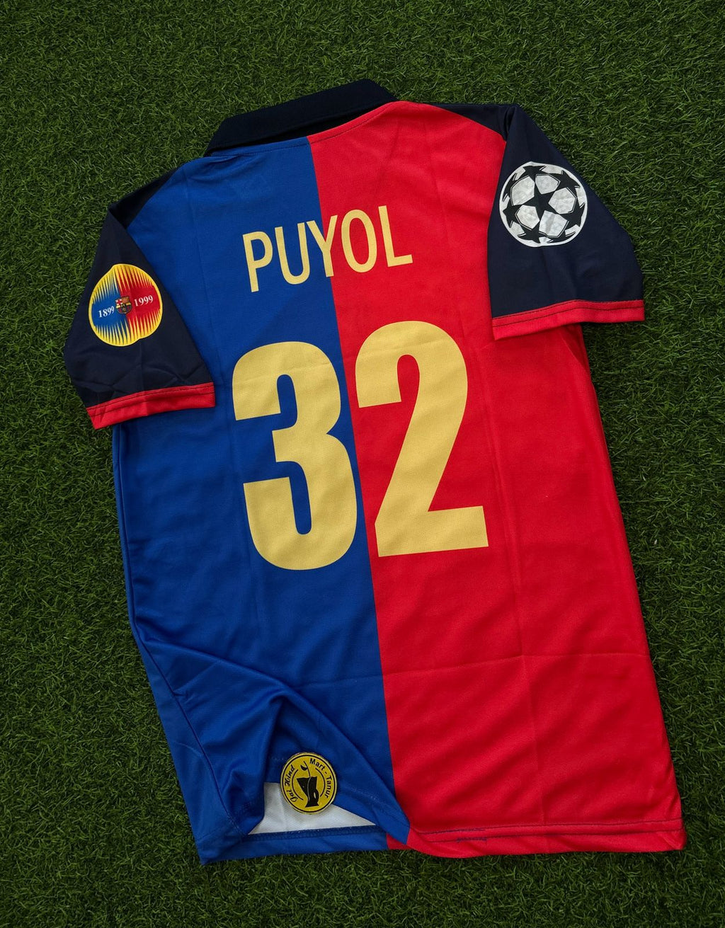 BARCELONA 1999-00 #11 CENTANARY HOME KIT, HALFSLEEVE POLO SUBLIMATION