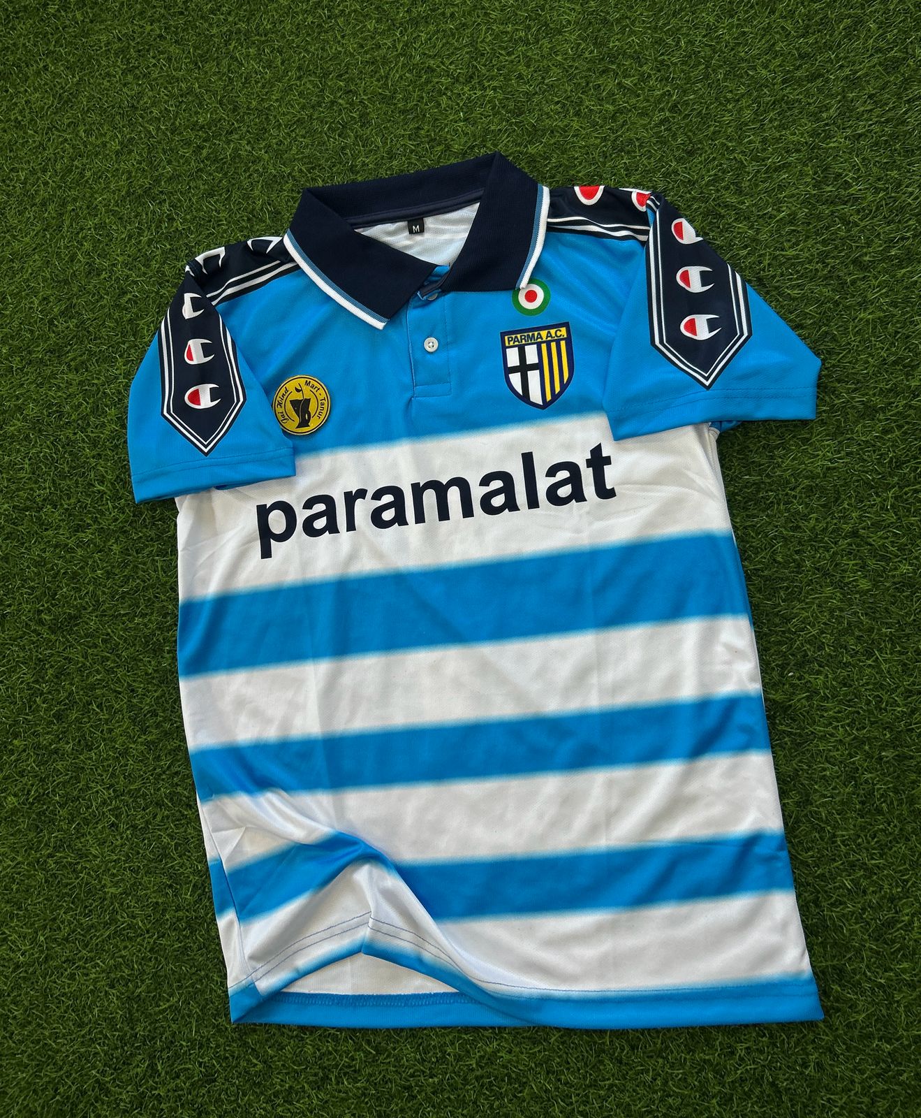 PARMA CALCIO 1999-00 HOME KIT, HALFSLEEVE POLO SUBLIMATION